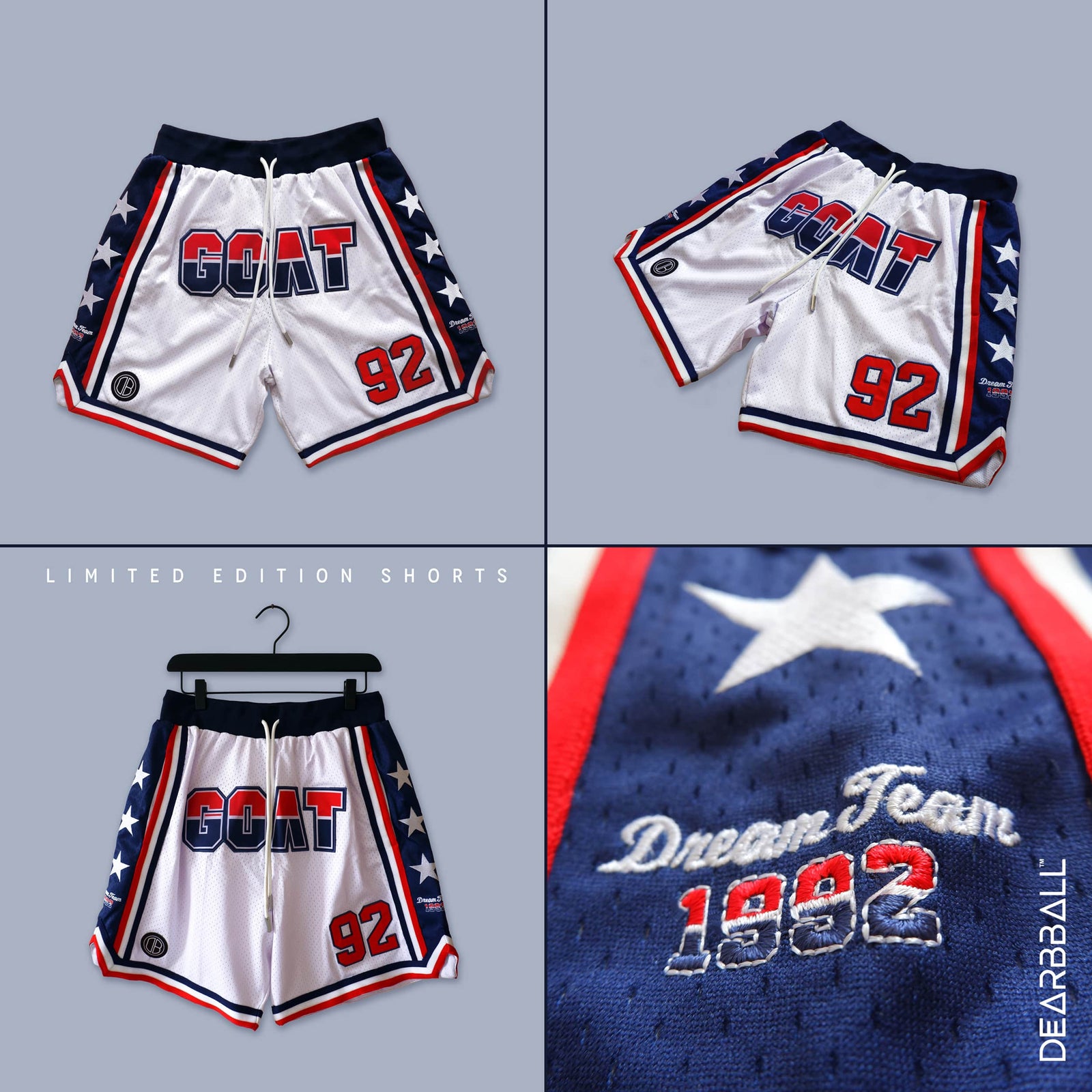 Calção MESH DEARBBALL GOAT - Edição Limitada DREAM TEAM 92'