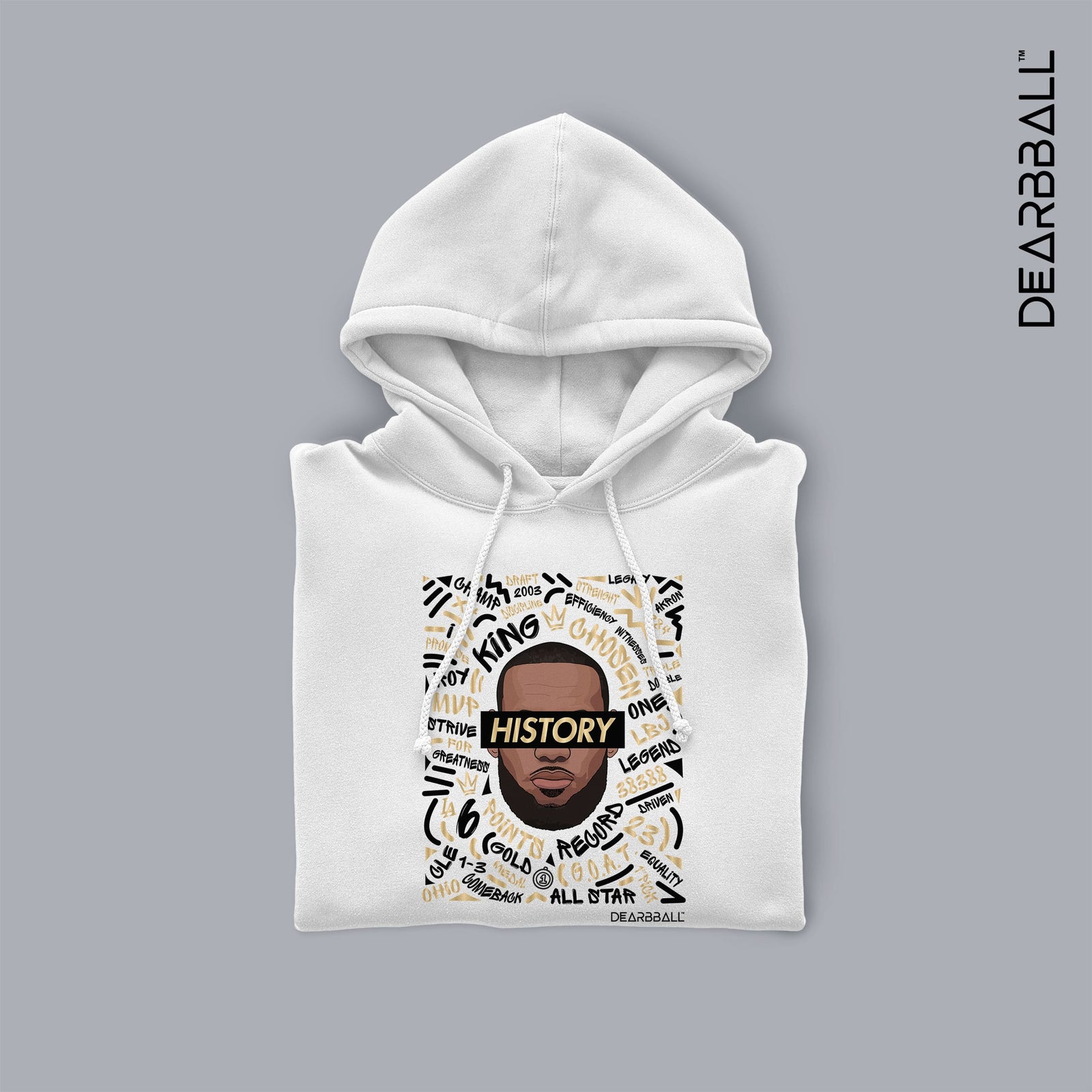 Sweatshirt com Capuz DearBBall - KING History Words Matter Edição