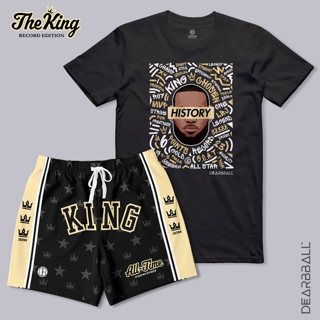 Conjunto DearBBall de T-shirt e Calções - Edição KING History