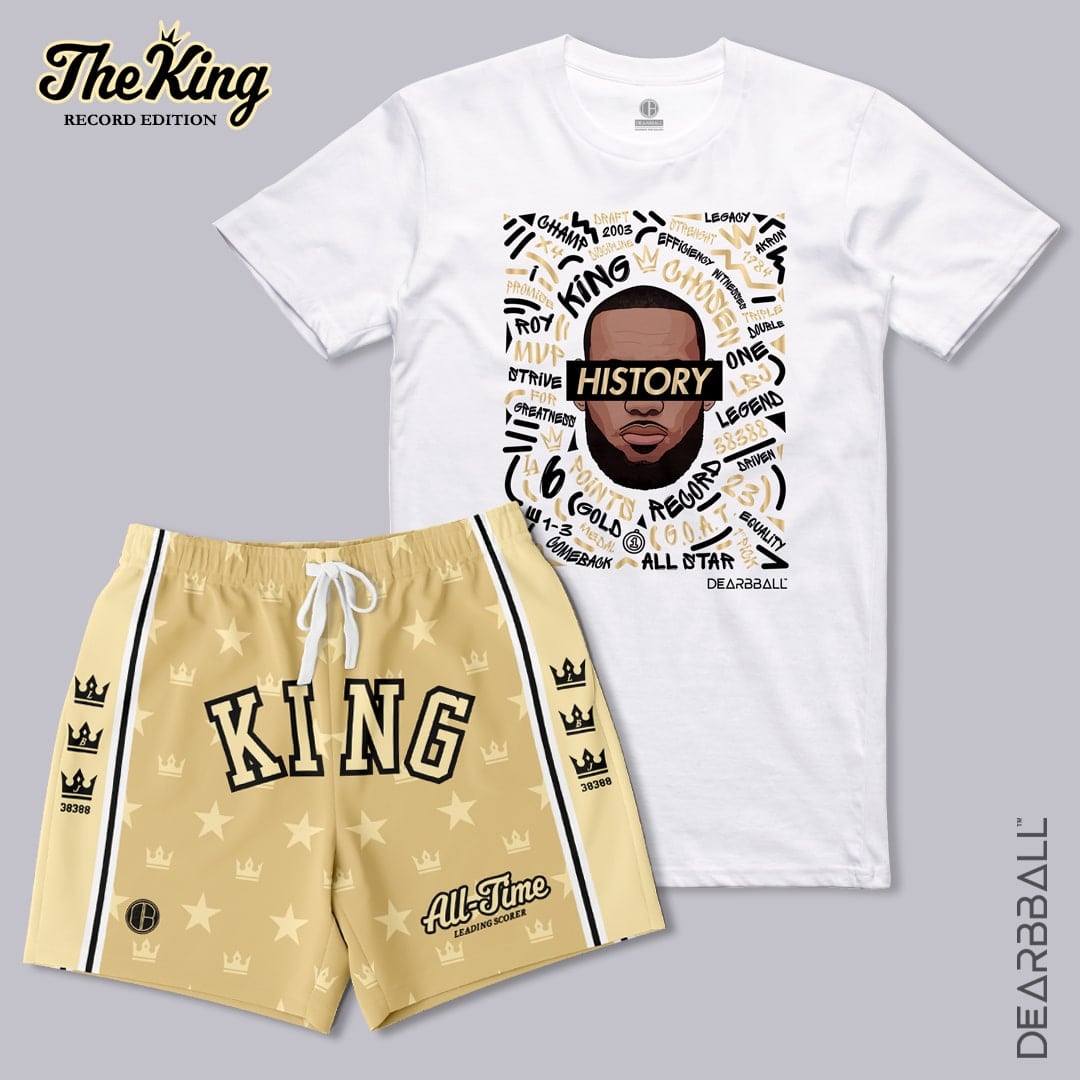 Conjunto DearBBall de T-shirt e Calções - Edição KING History