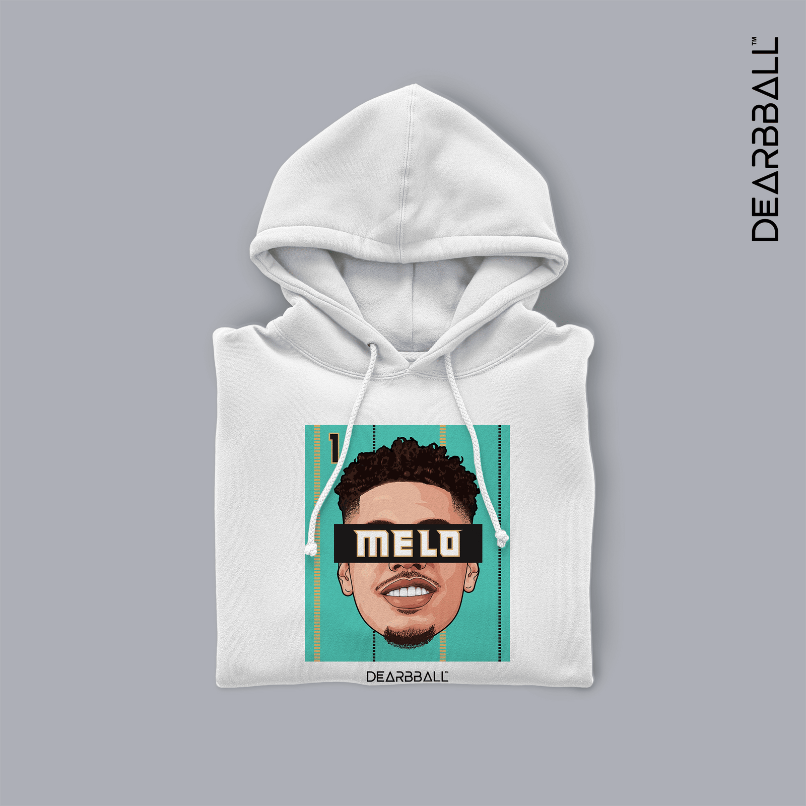 Sweatshirt com Capuz DearBBall - MELO Edição Teal