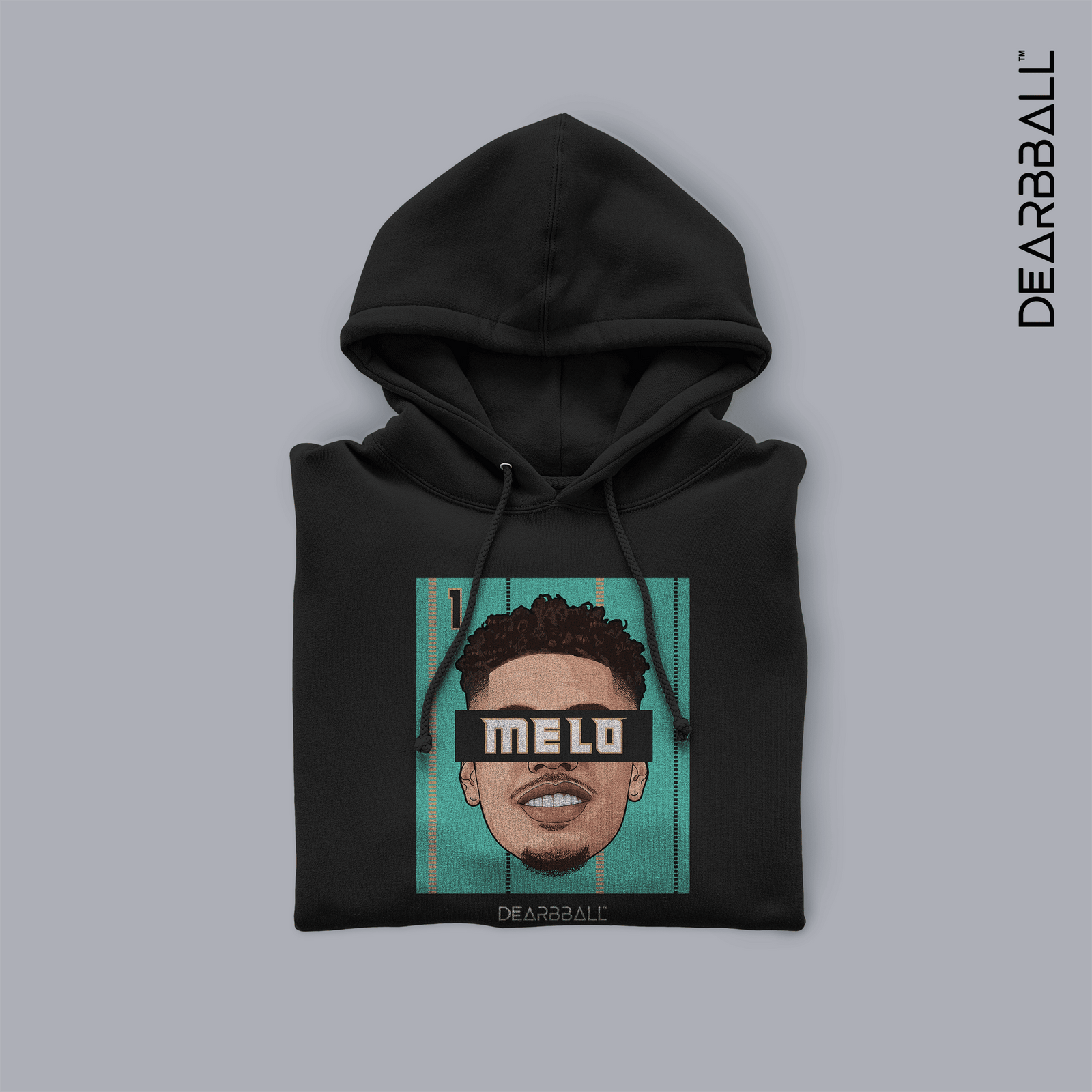 Sweatshirt com Capuz DearBBall - MELO Edição Teal