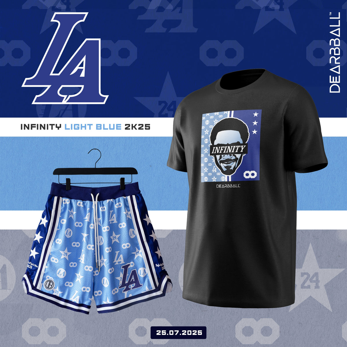 DBB SHORT MESH PREMIUM - INFINITY LIGHT BLUE ÉDITION LIMITÉE ♾️