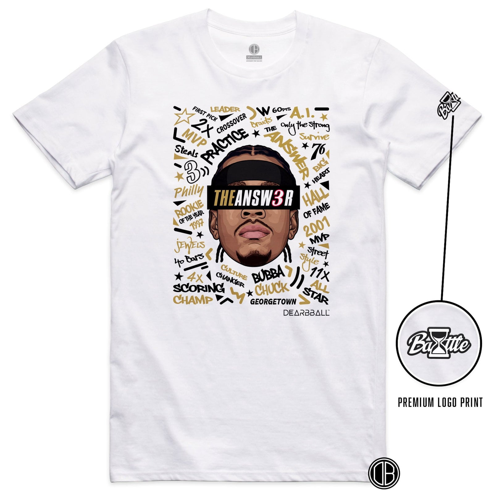 Camiseta DearBBall - TheANSWER WORDS MATTER BOG Edición Premium