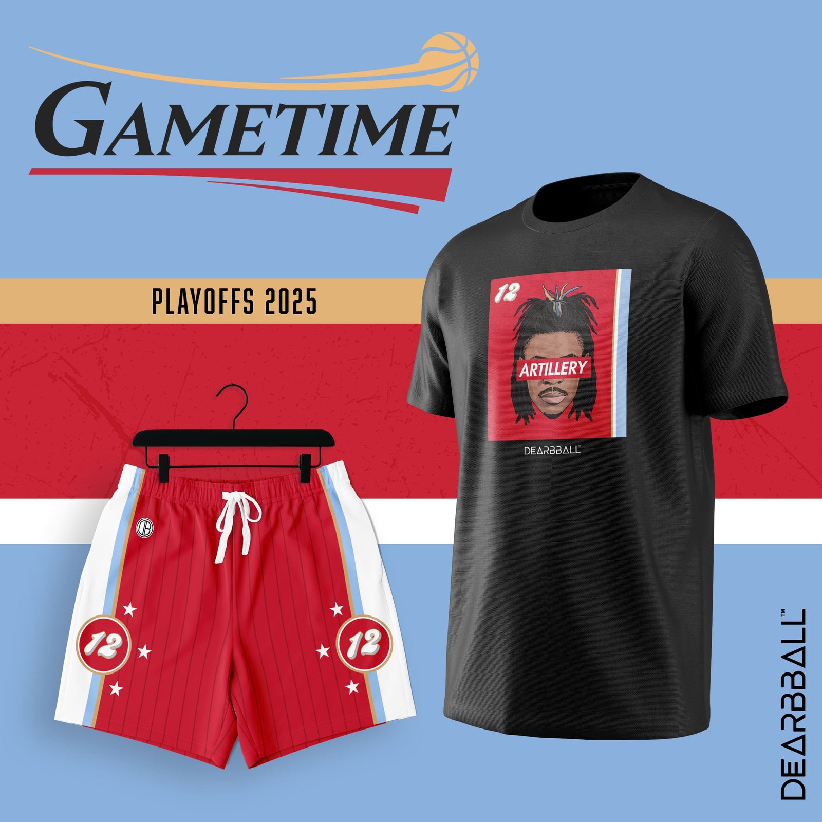 T-shirt DearBBall - Edição GAMETIME JA ARTILLERY