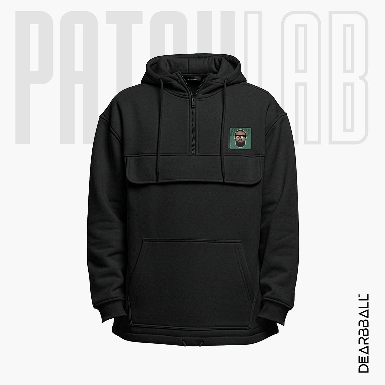 Hettegenser 3/4 Glidelås PatchLab