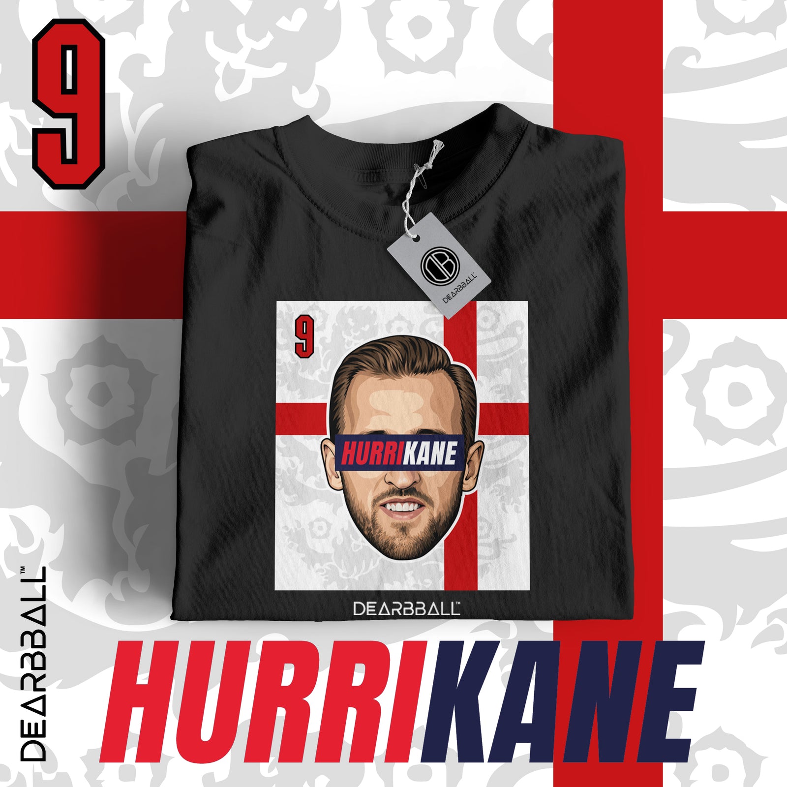 T-shirt DearBBall - Edição HURRYKANE 9 Inglaterra CDM
