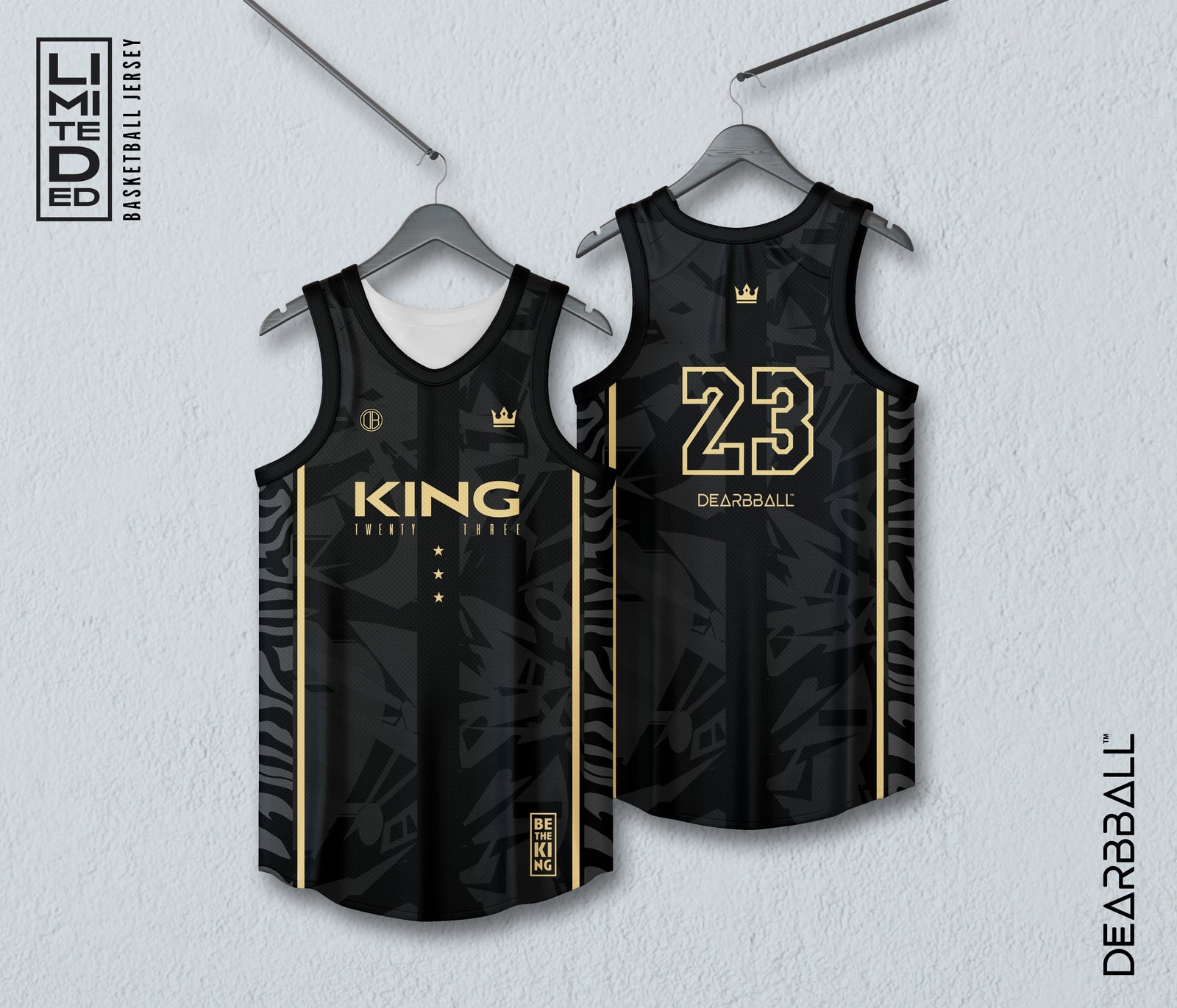 Conjunto DearBBall Camisola e Calções - Edição Ouro KING 23