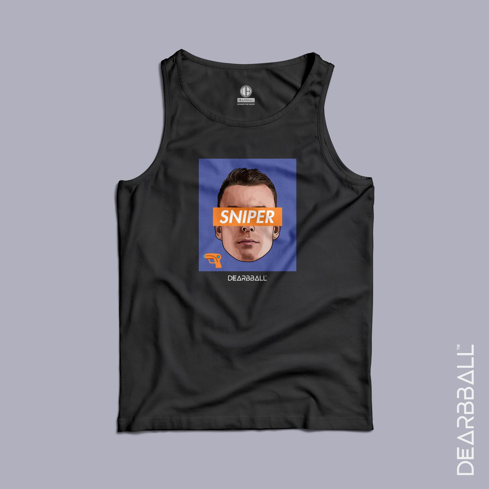 DearBBall Débardeur Homme - SNIPER Orange Edition