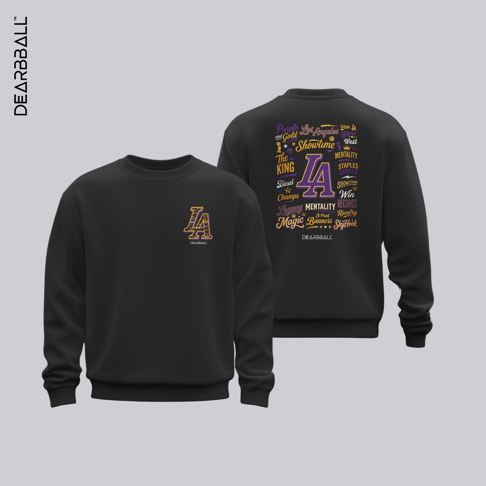 Sweatshirt DearBBall Premium - Edição LOS ANGELES Palavras Importam
