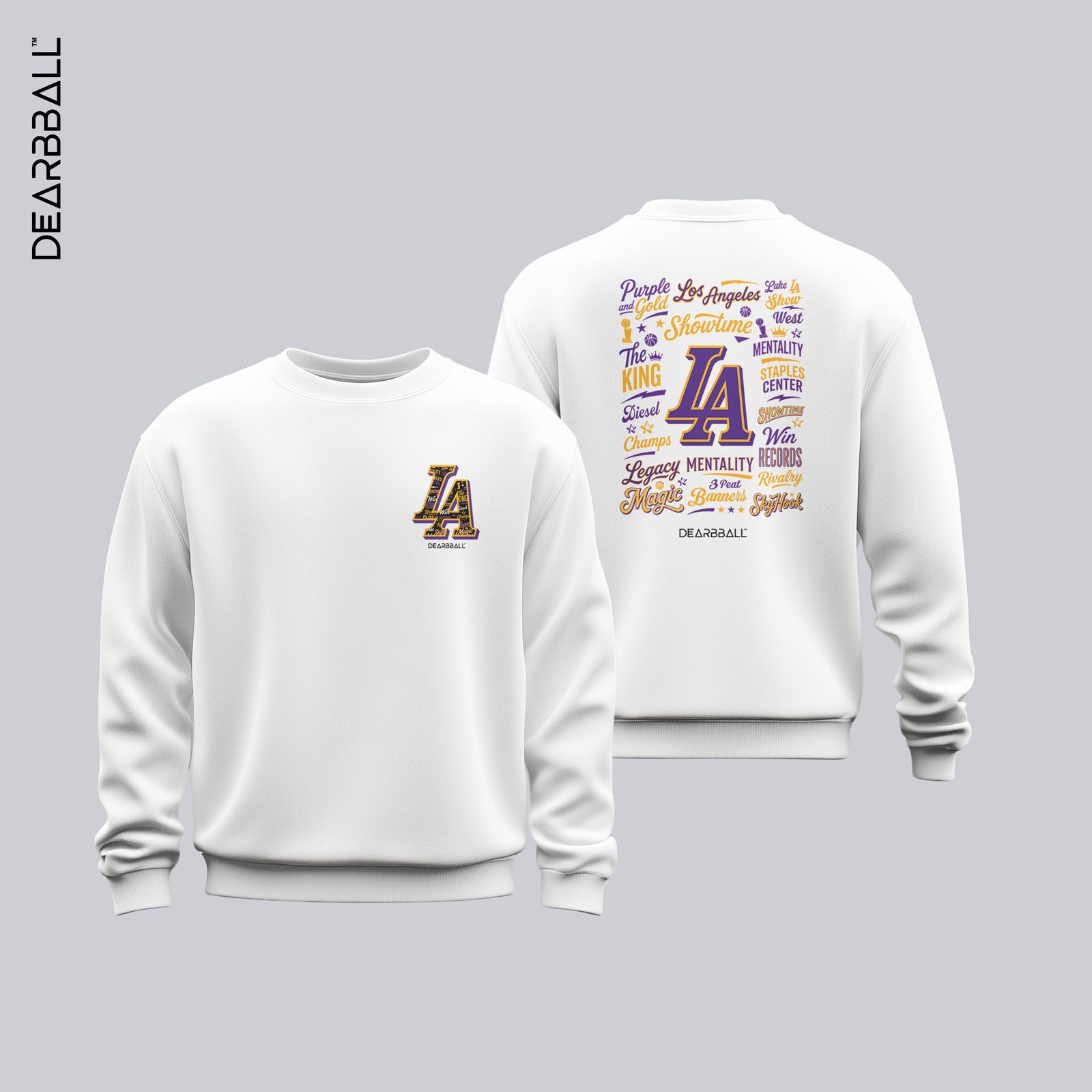 Sweatshirt DearBBall Premium - Edição LOS ANGELES Palavras Importam