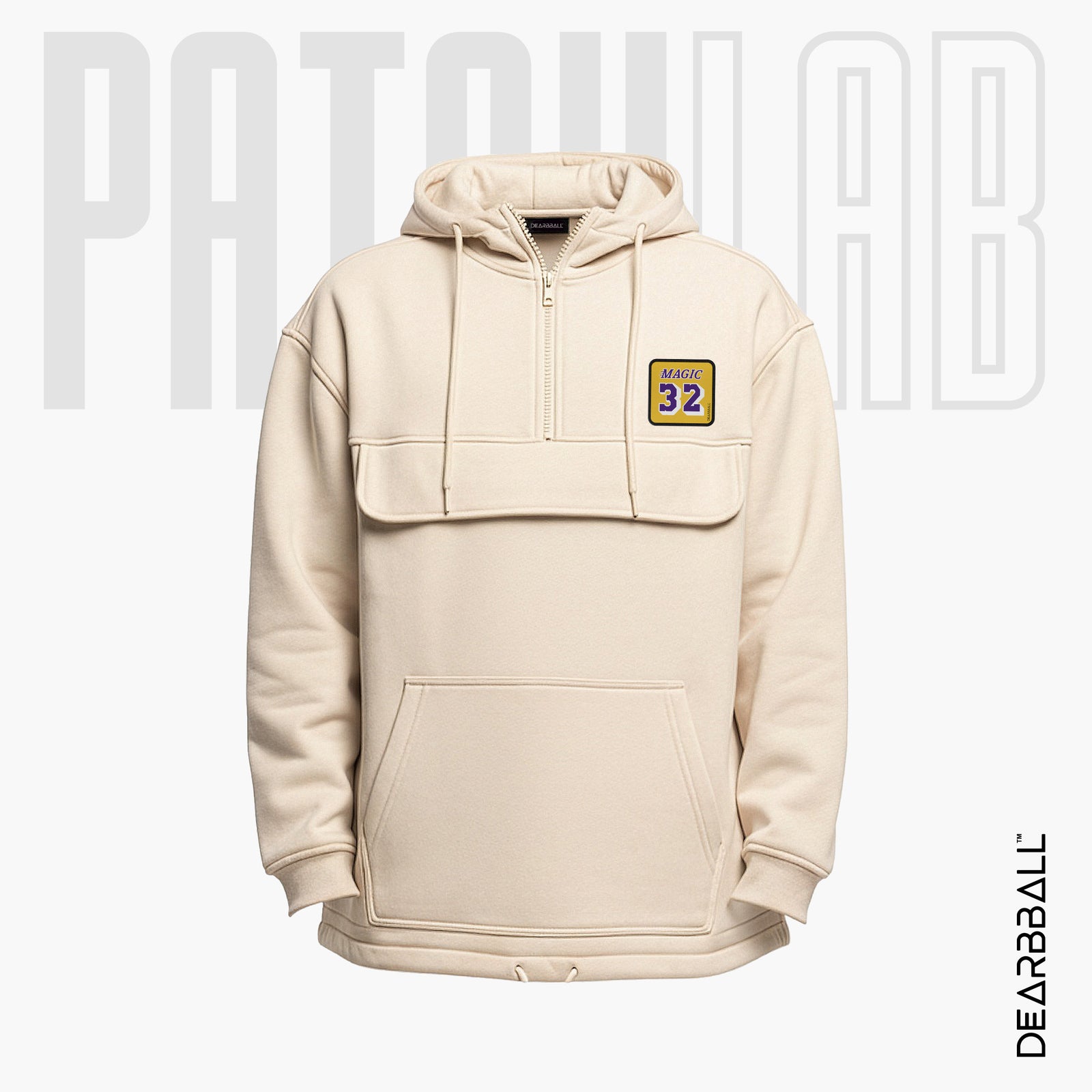 Hettegenser 3/4 Glidelås PatchLab