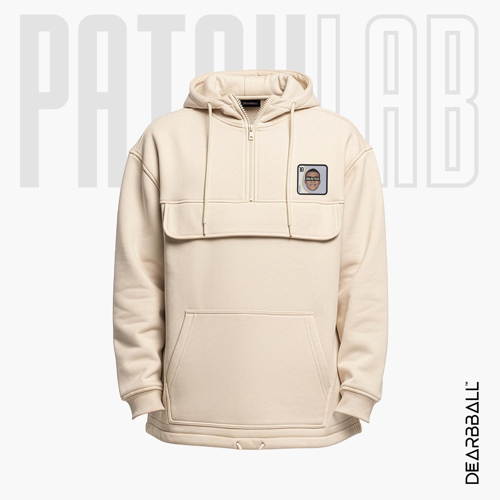 Hettegenser 3/4 Glidelås PatchLab