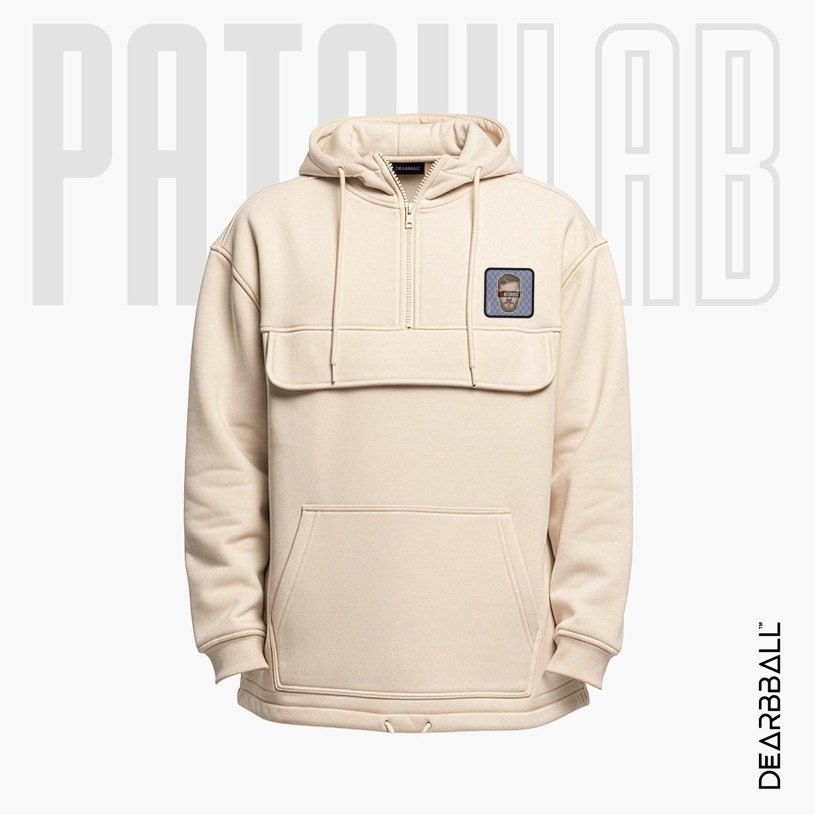 Hettegenser 3/4 Glidelås PatchLab