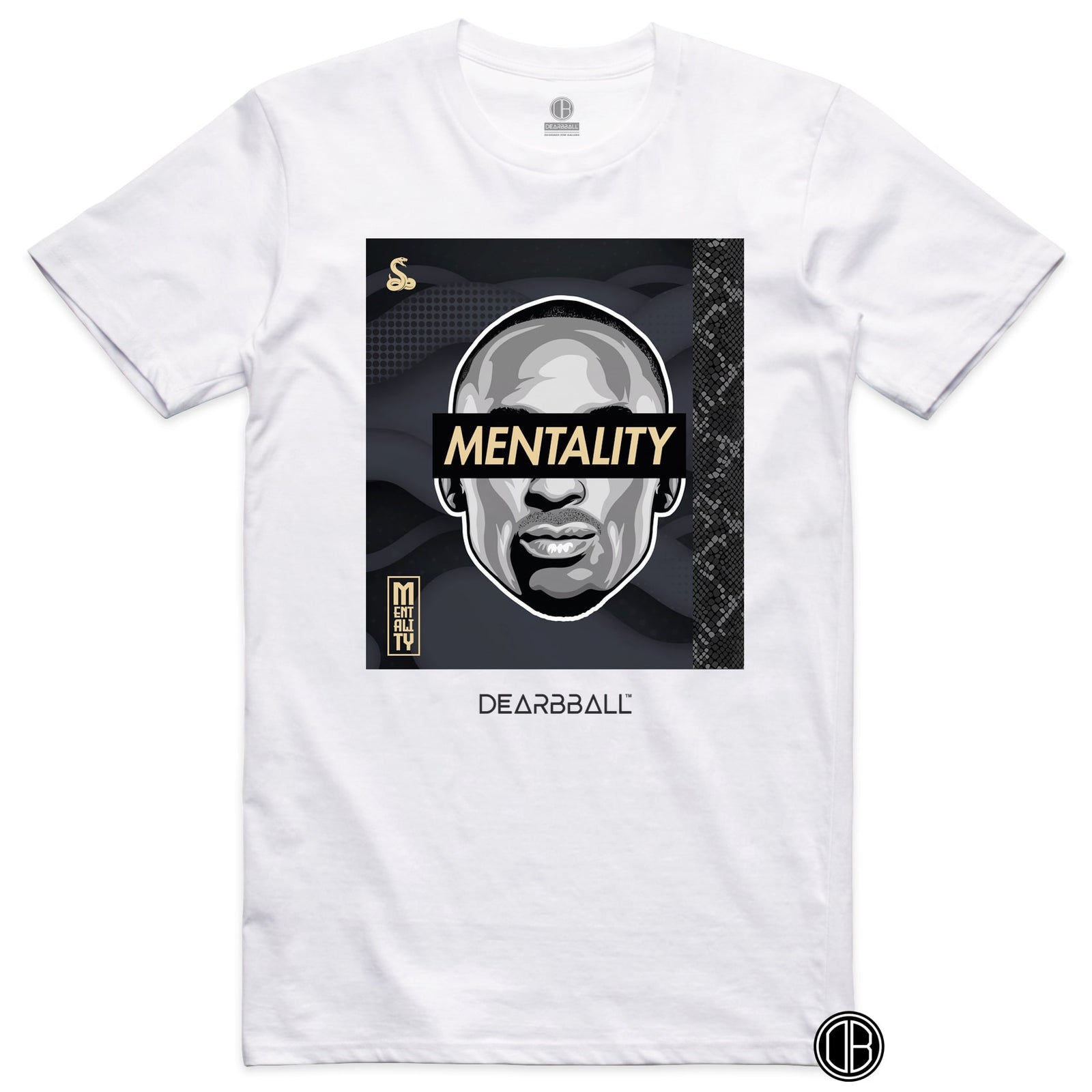 DearBBall T-skjorte - MENTALITY Svart & Gull Luksusutgave