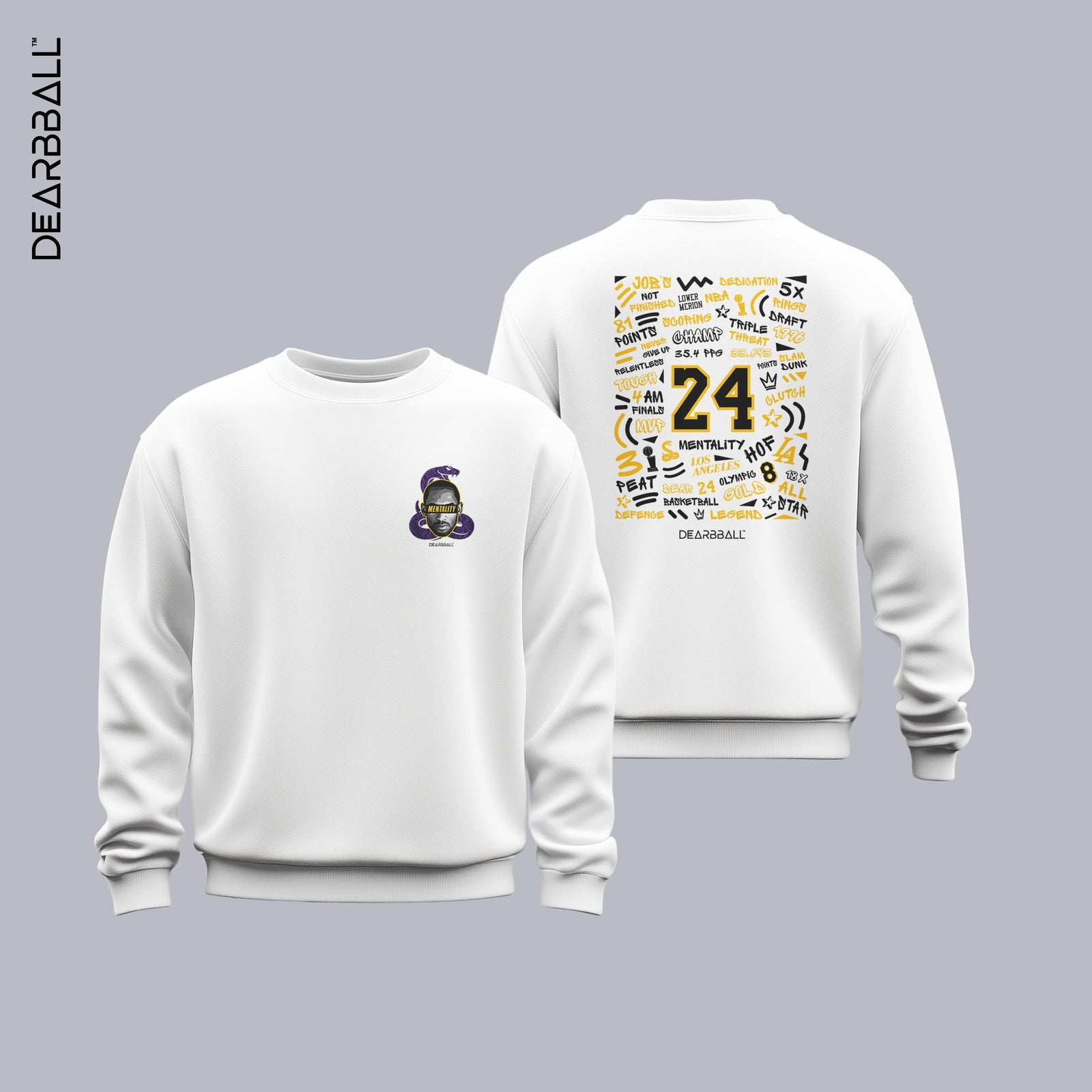 Sweat Premium DearBBall - Edição Mentality Snake Words Matter