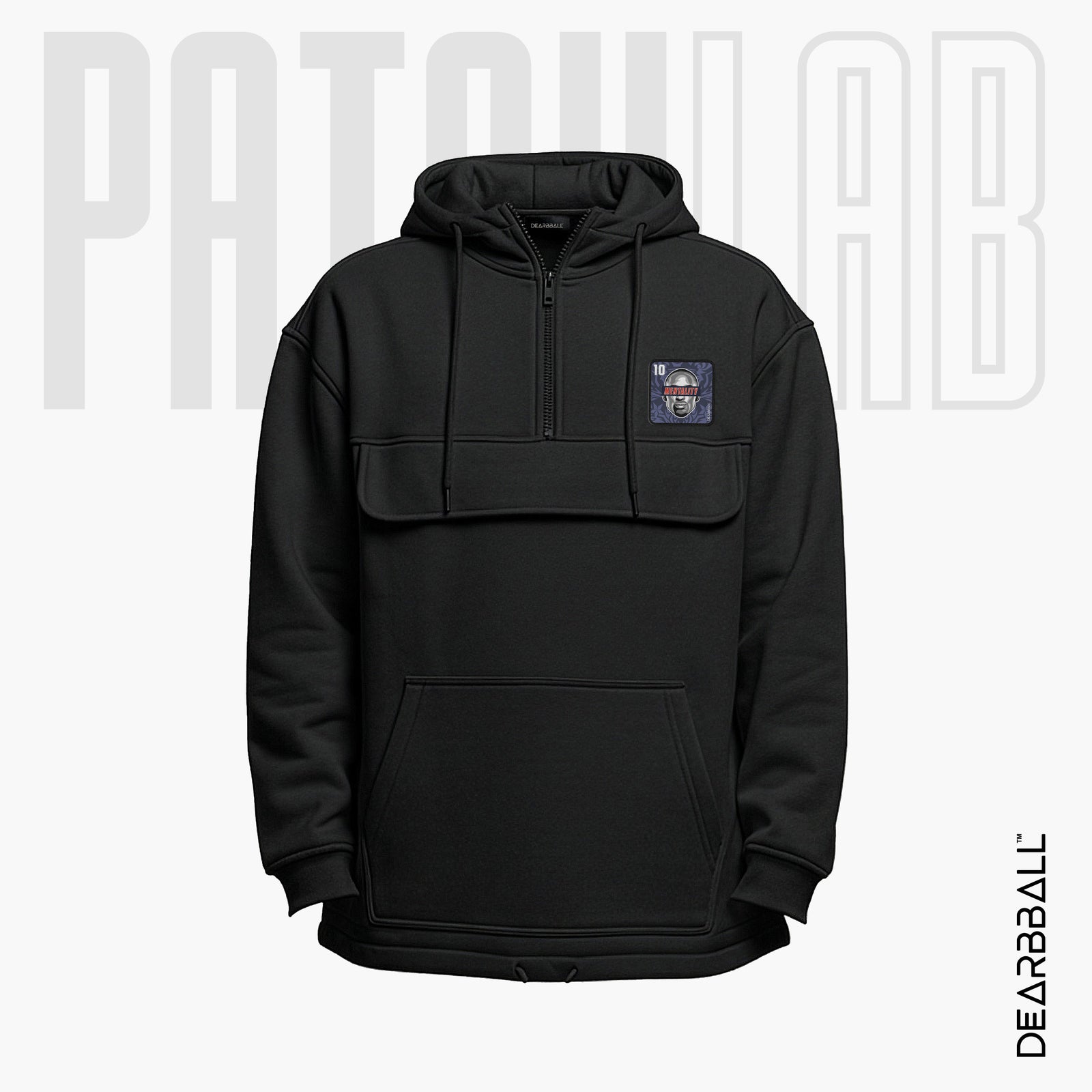 Hettegenser 3/4 Glidelås PatchLab