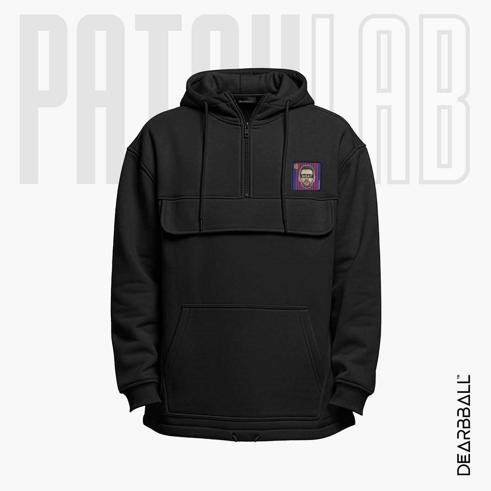 Hettegenser 3/4 Glidelås PatchLab