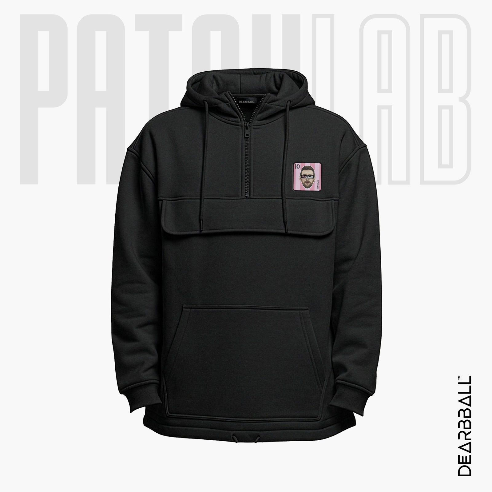 Hettegenser 3/4 Glidelås PatchLab