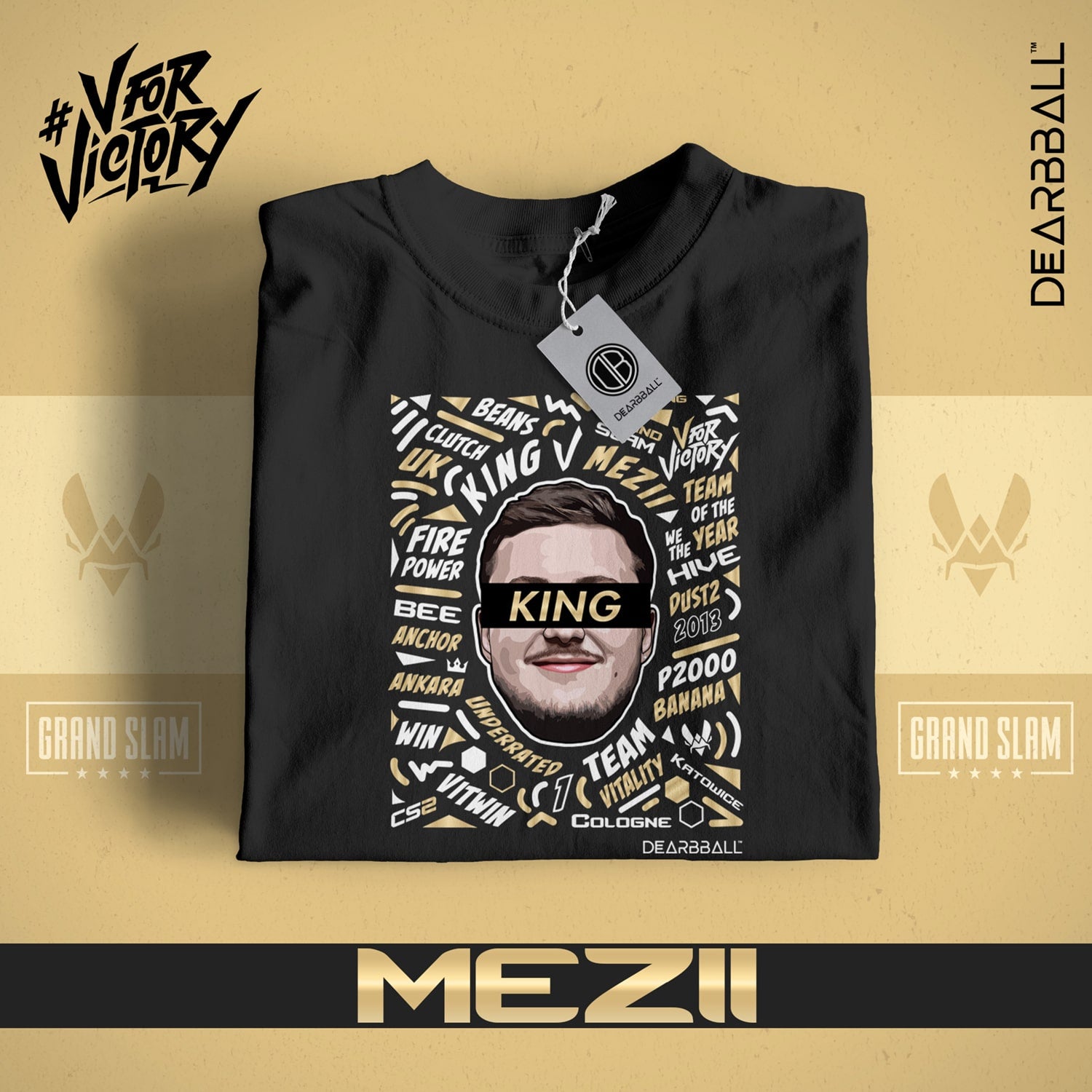 Pack 5 T-Shirts - Campeões do Vitality Grand Slam