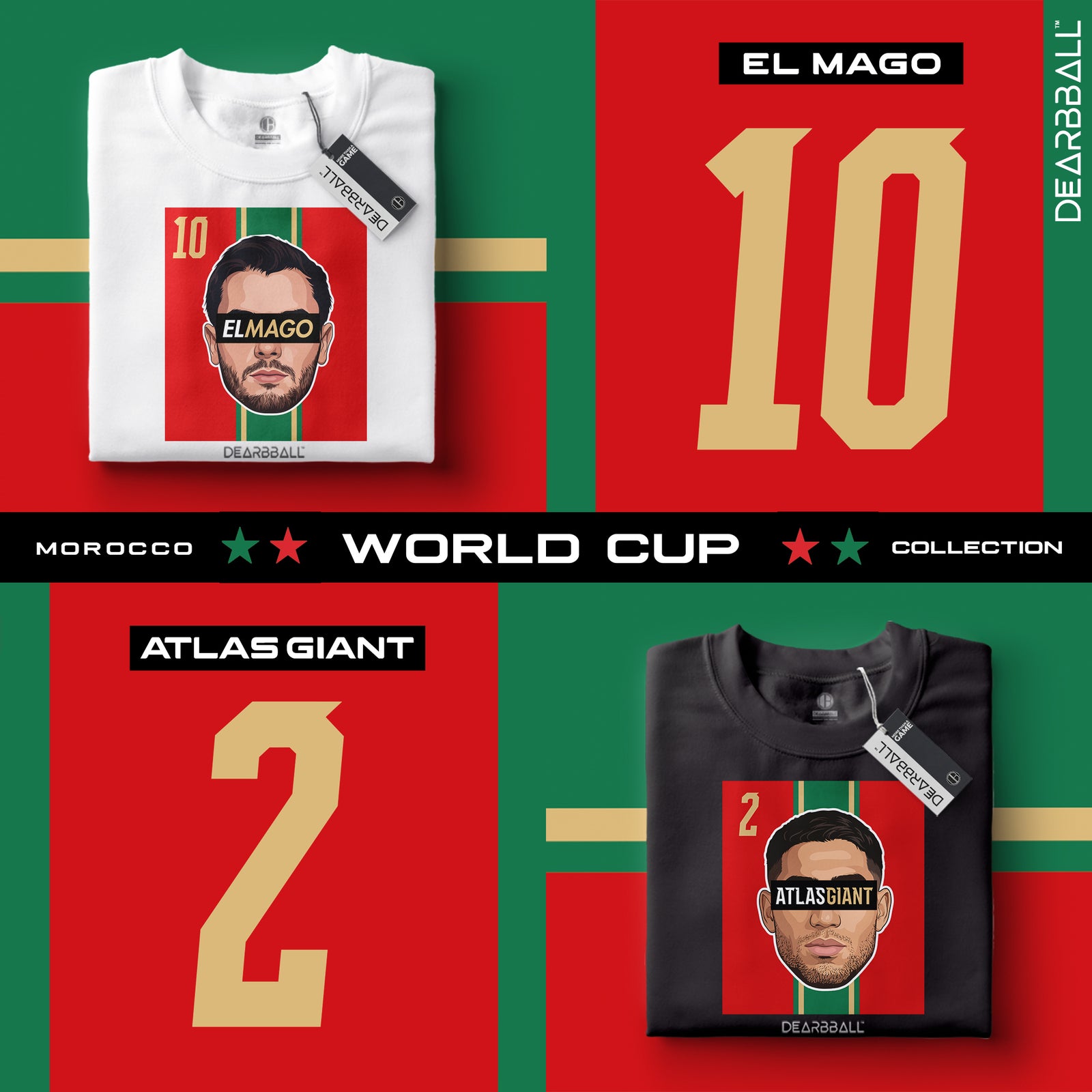 T-Shirt DearBBall - ATLAS GIANT Morocco CDM Edition