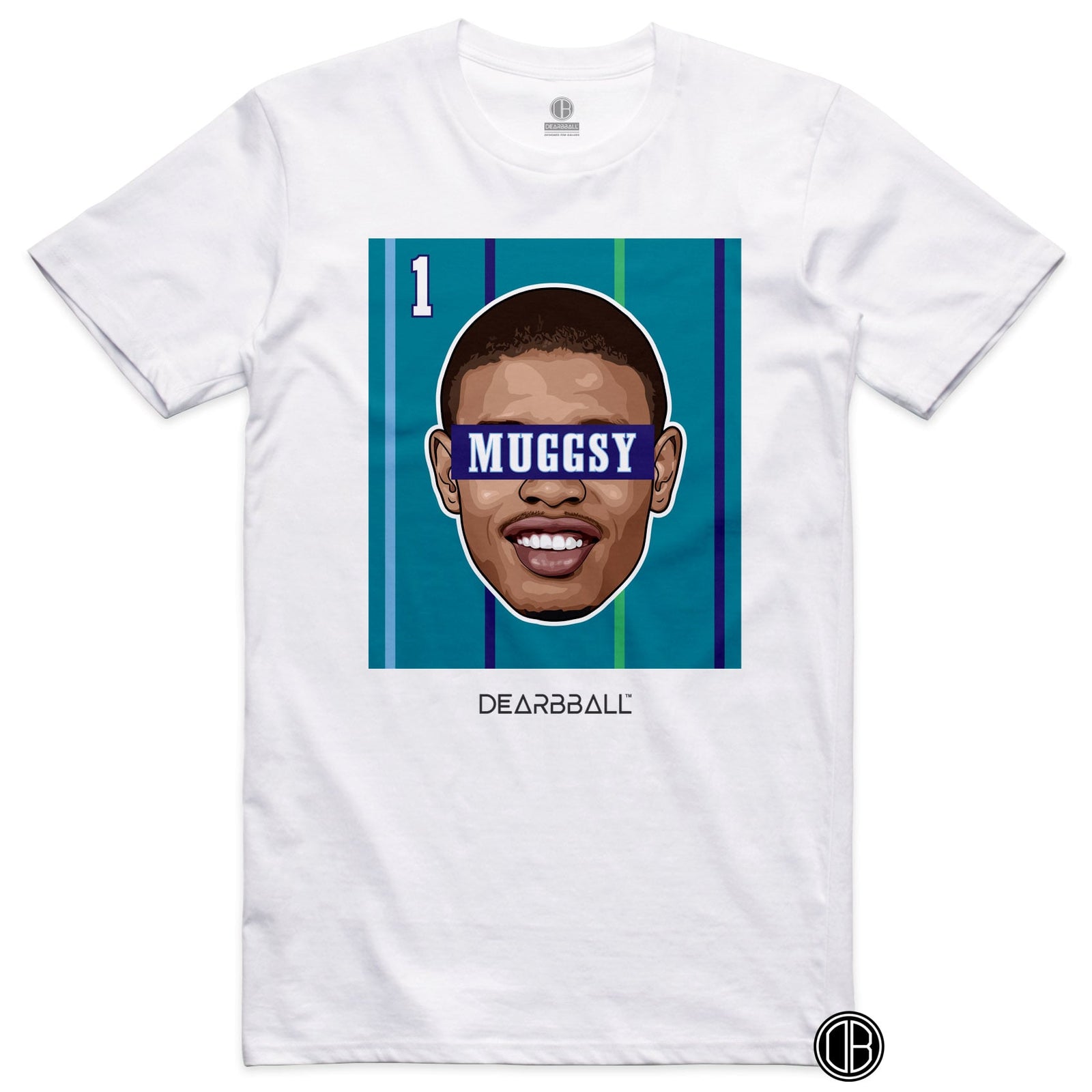 T-Shirt DearBBall - Edição MUGGSY Verde-azulado