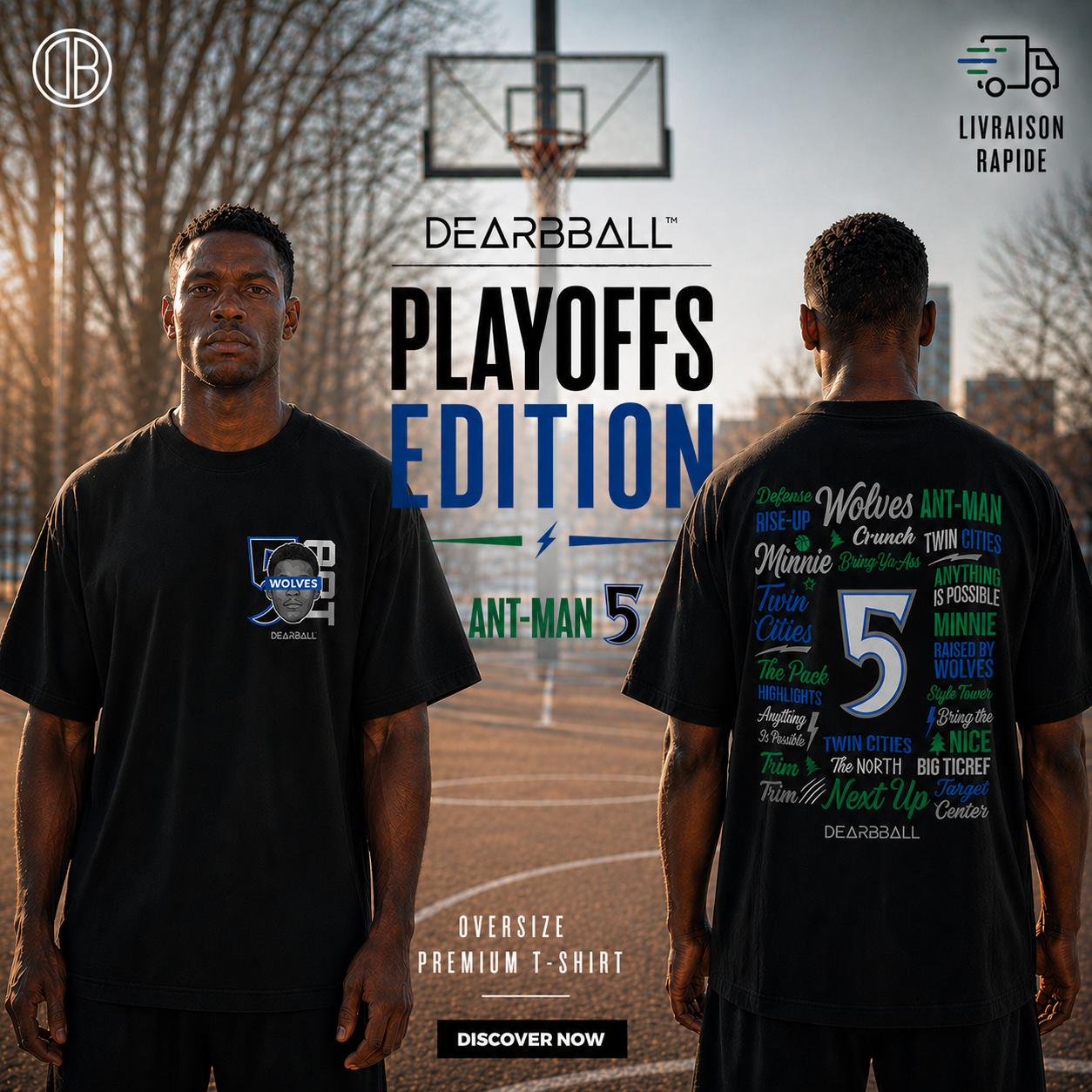DearBBall T-skjorte Oversized Premium - ANT-MAN Words Matter-utgave
