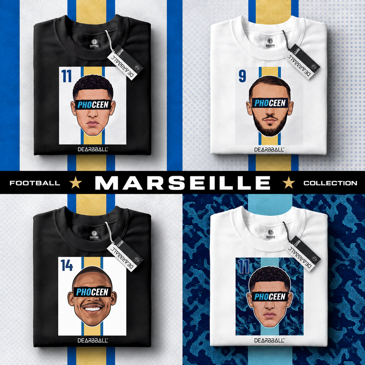 DearBBall T-Shirt - PHOCEEN 14 Marseille Edition