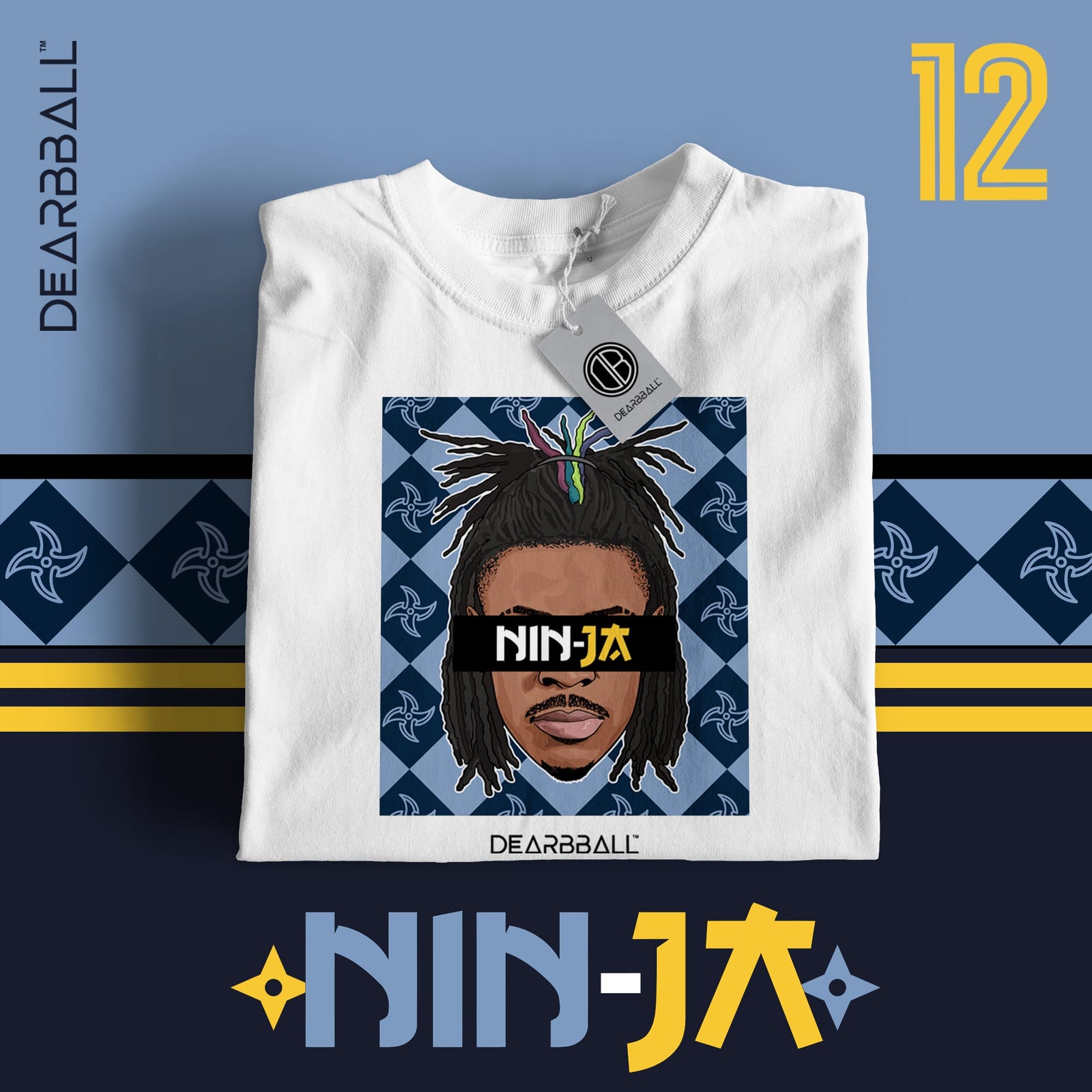 DearBBall T-Shirt - Novo NINJA Shuriken Edição 🥷🏿