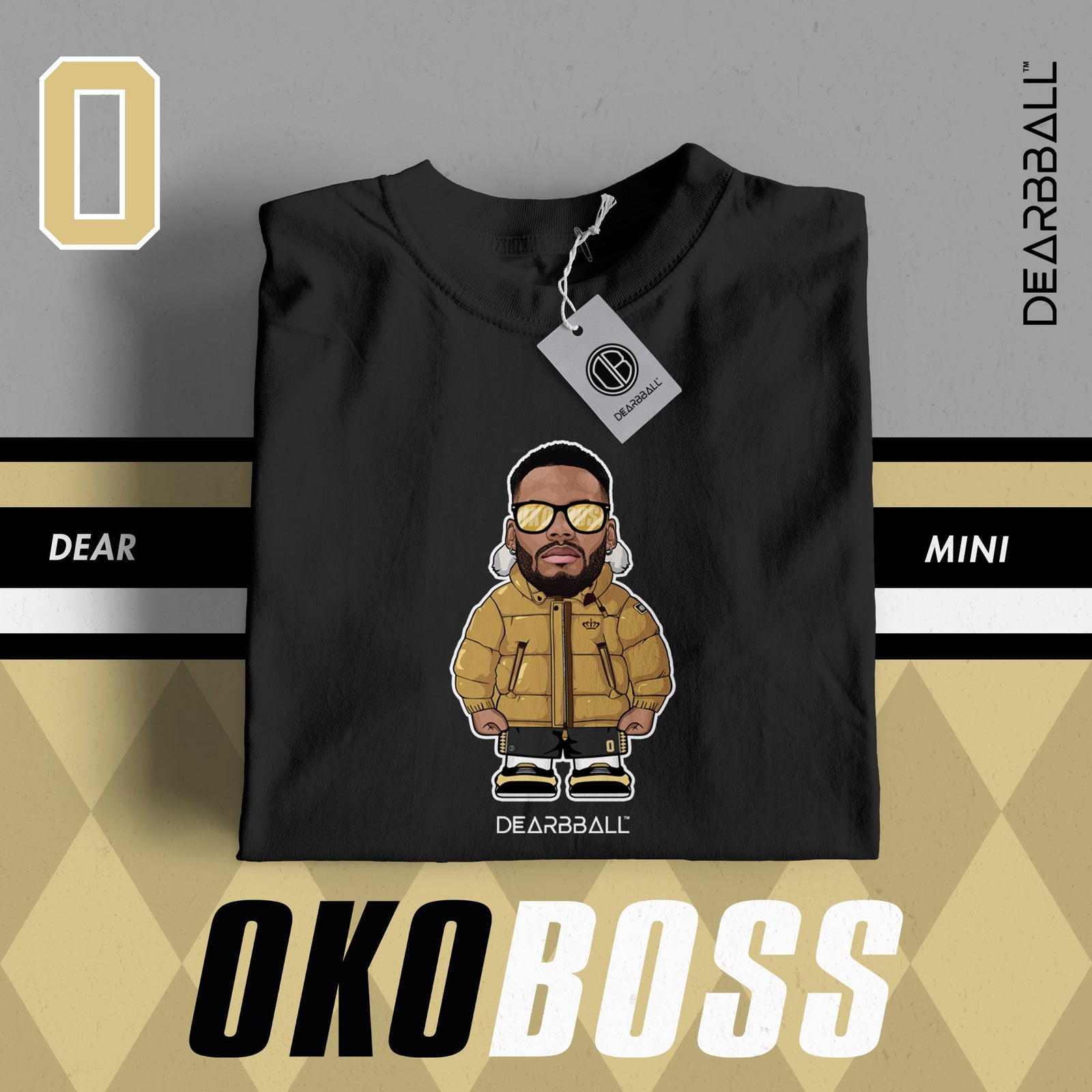 DearBBall T-Shirt - Edizione Mini OKOBOSS Gold