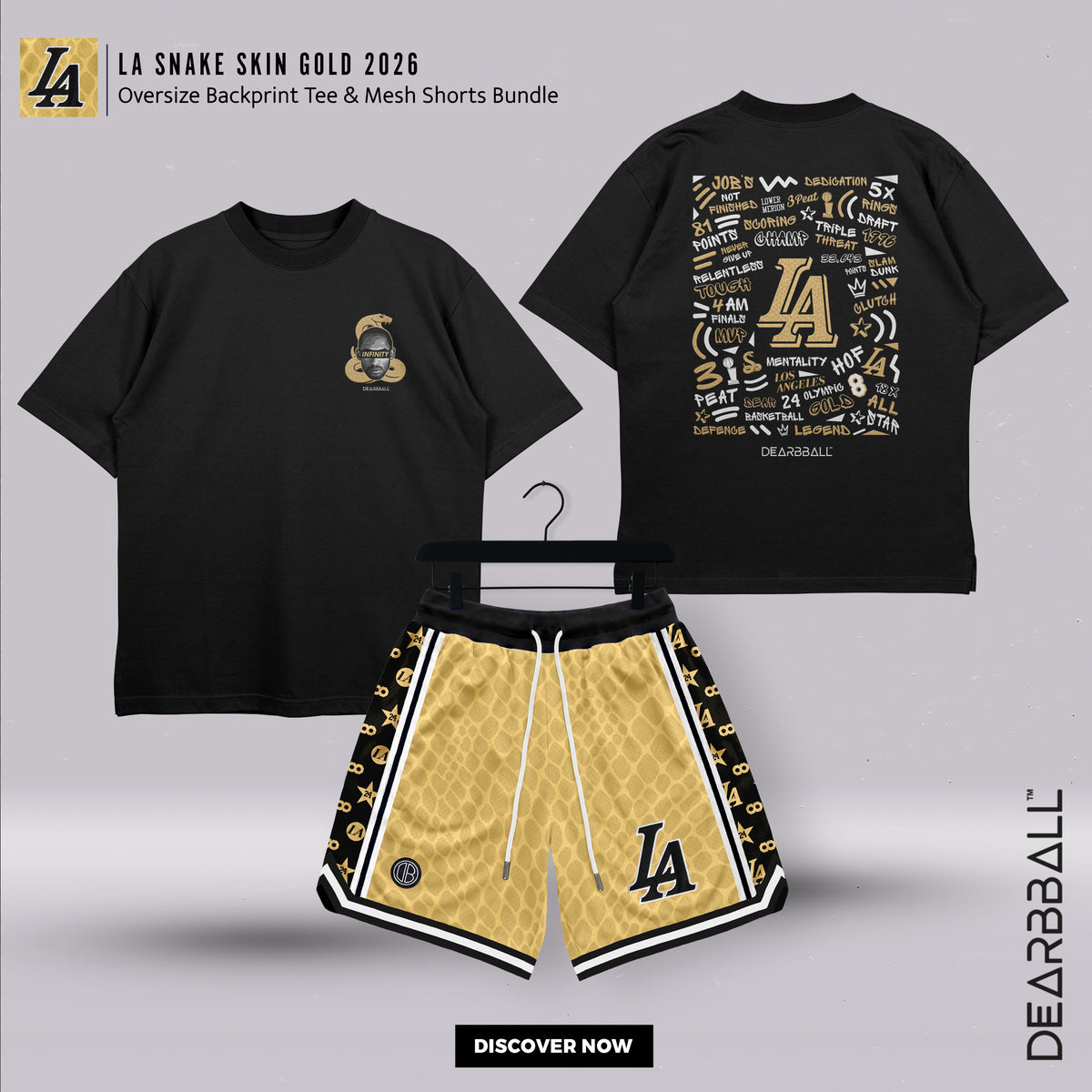 DBB SHORT MESH PREMIUM - L.A. INFINITY EDIÇÃO BRANCA NUMERADA LIMITADA