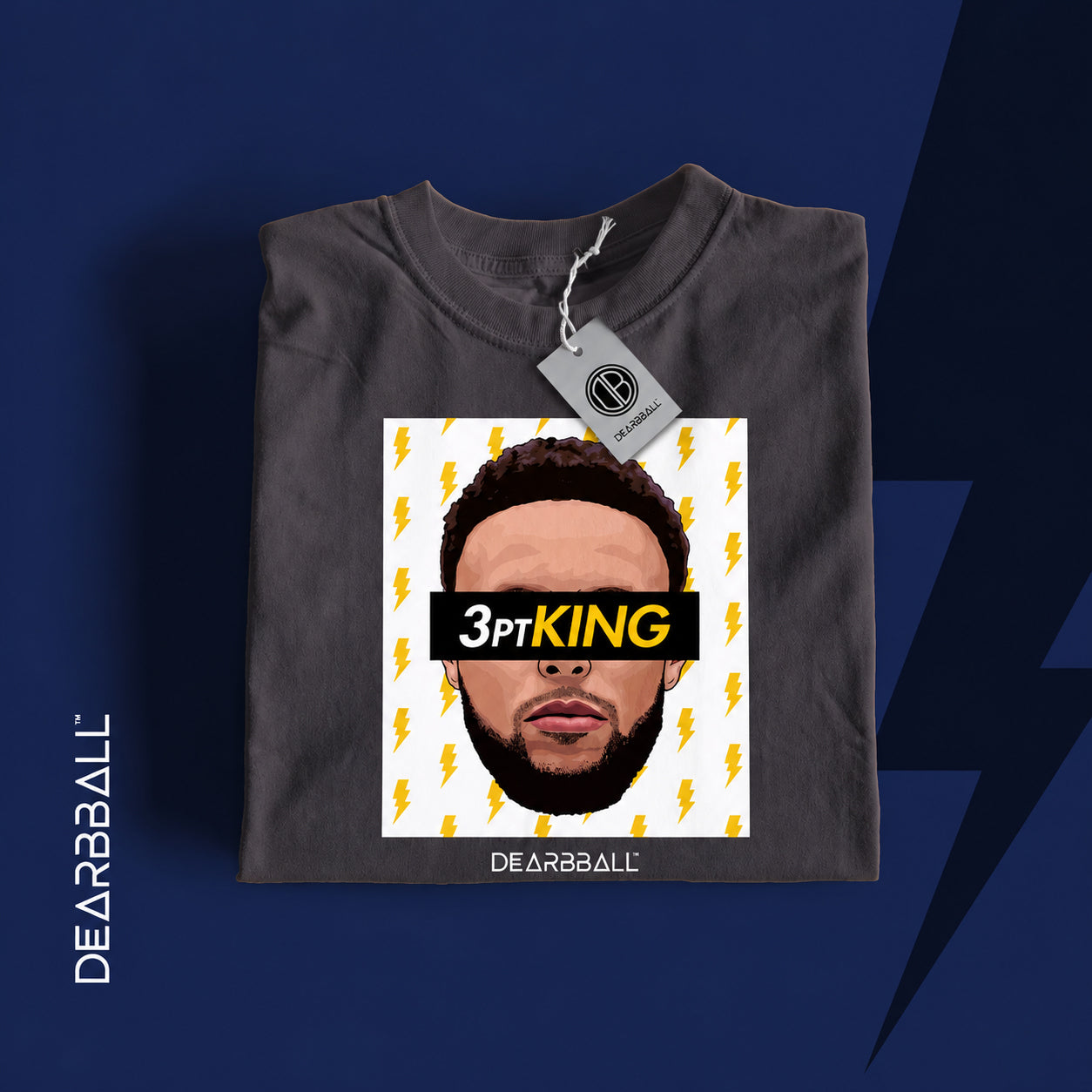 T-shirt DearBBall - Edição 3pt King Lightning