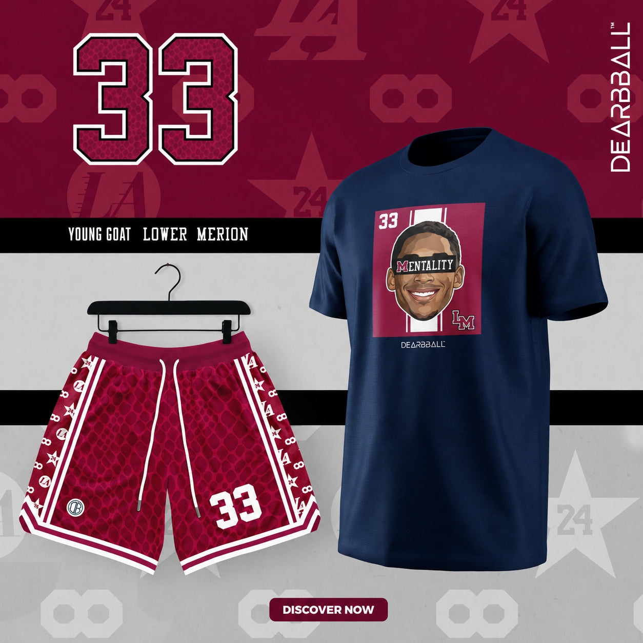 DearBBall T-Shirt - MENTALITY Lower Marion 33 Edition