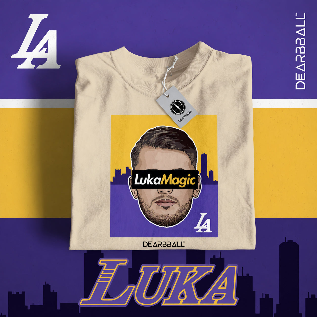 T-shirt DearBBall - Edição LukaMagic LA Skyline