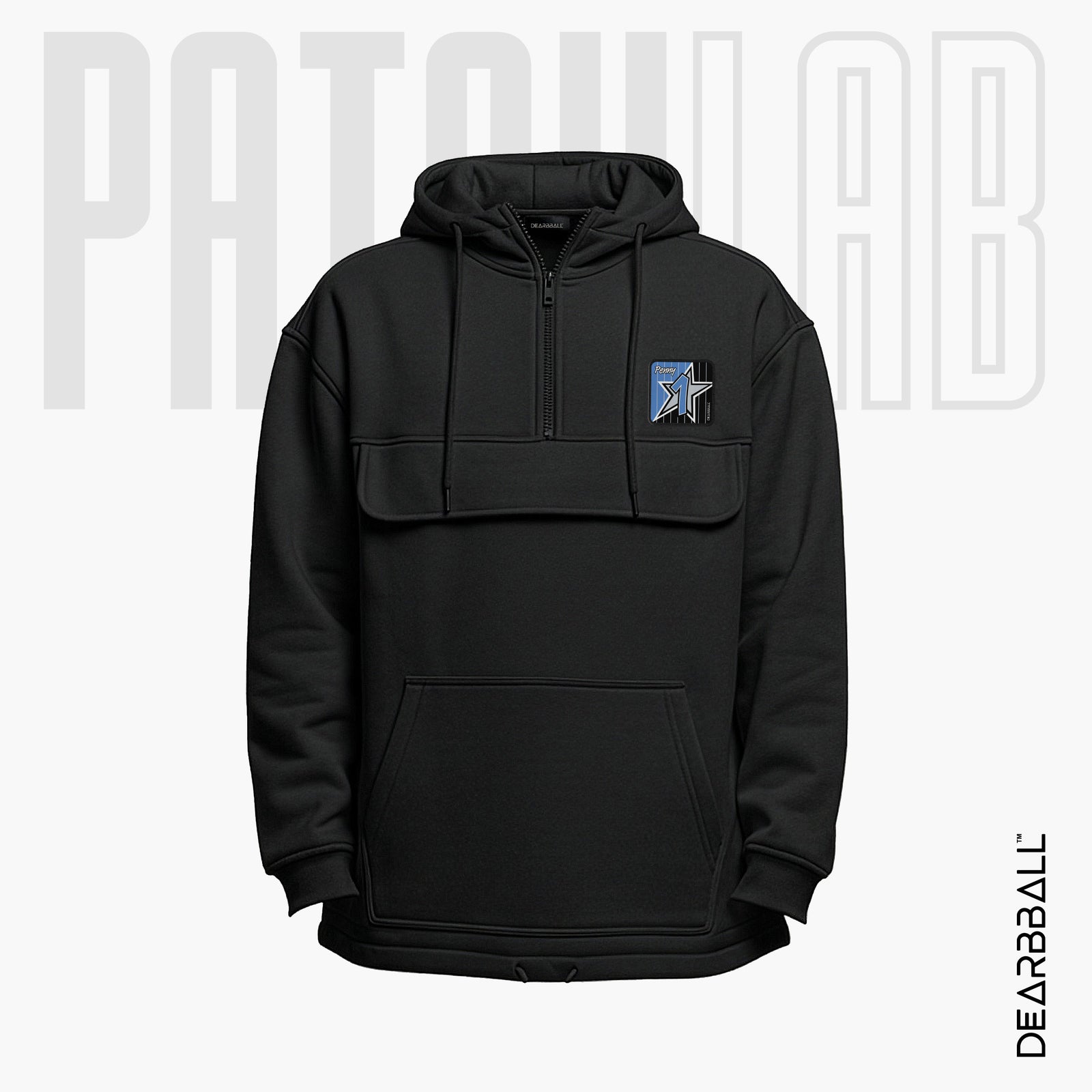 Hettegenser 3/4 Glidelås PatchLab