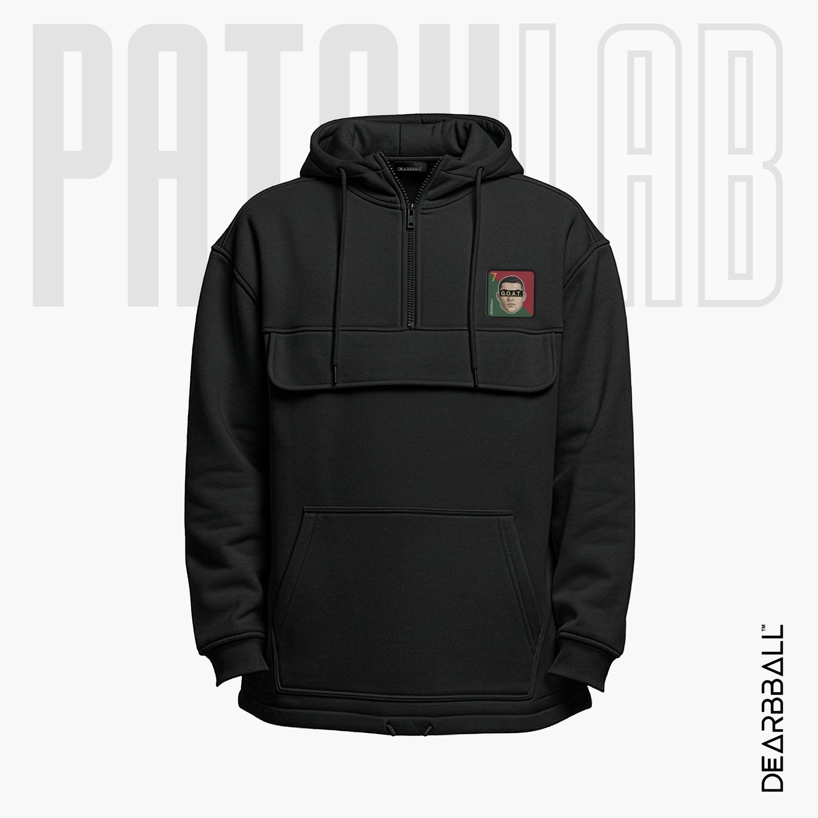 Hettegenser 3/4 Glidelås PatchLab