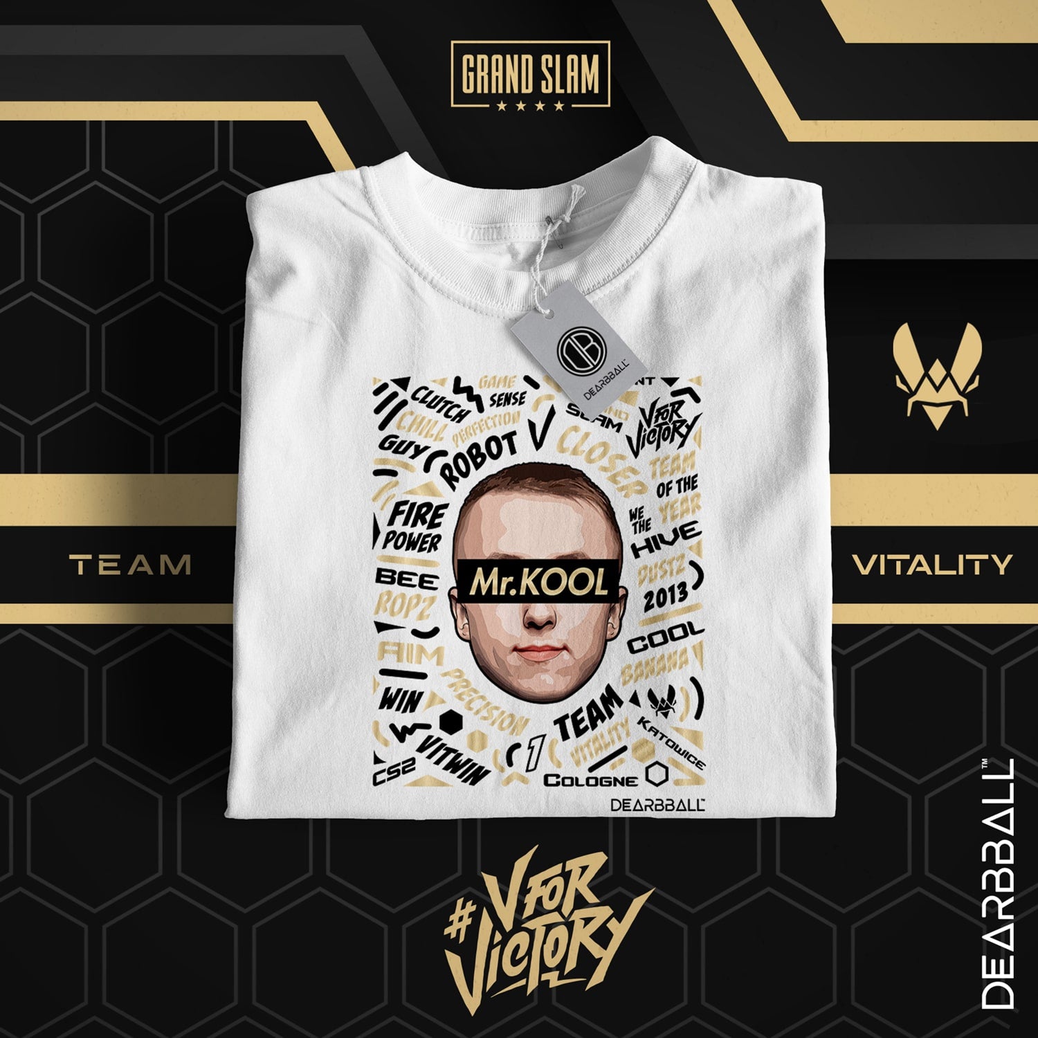 Pack 5 T-Shirts - Campeões do Vitality Grand Slam