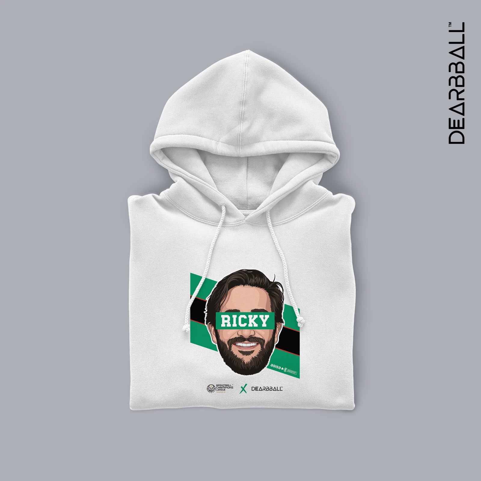 Sweatshirt com Capuz DearBBall - RICKY Edição Riscas BCL