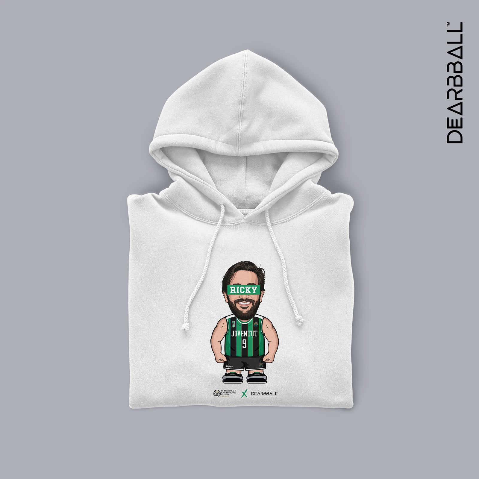 Sweatshirt com Capuz DearBBall - RICKY Edição Mini Jogador BCL