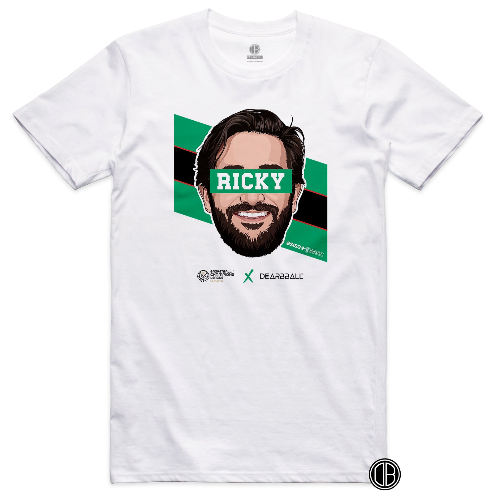 T-shirt DearBBall - Edição RICKY BCL Stripes