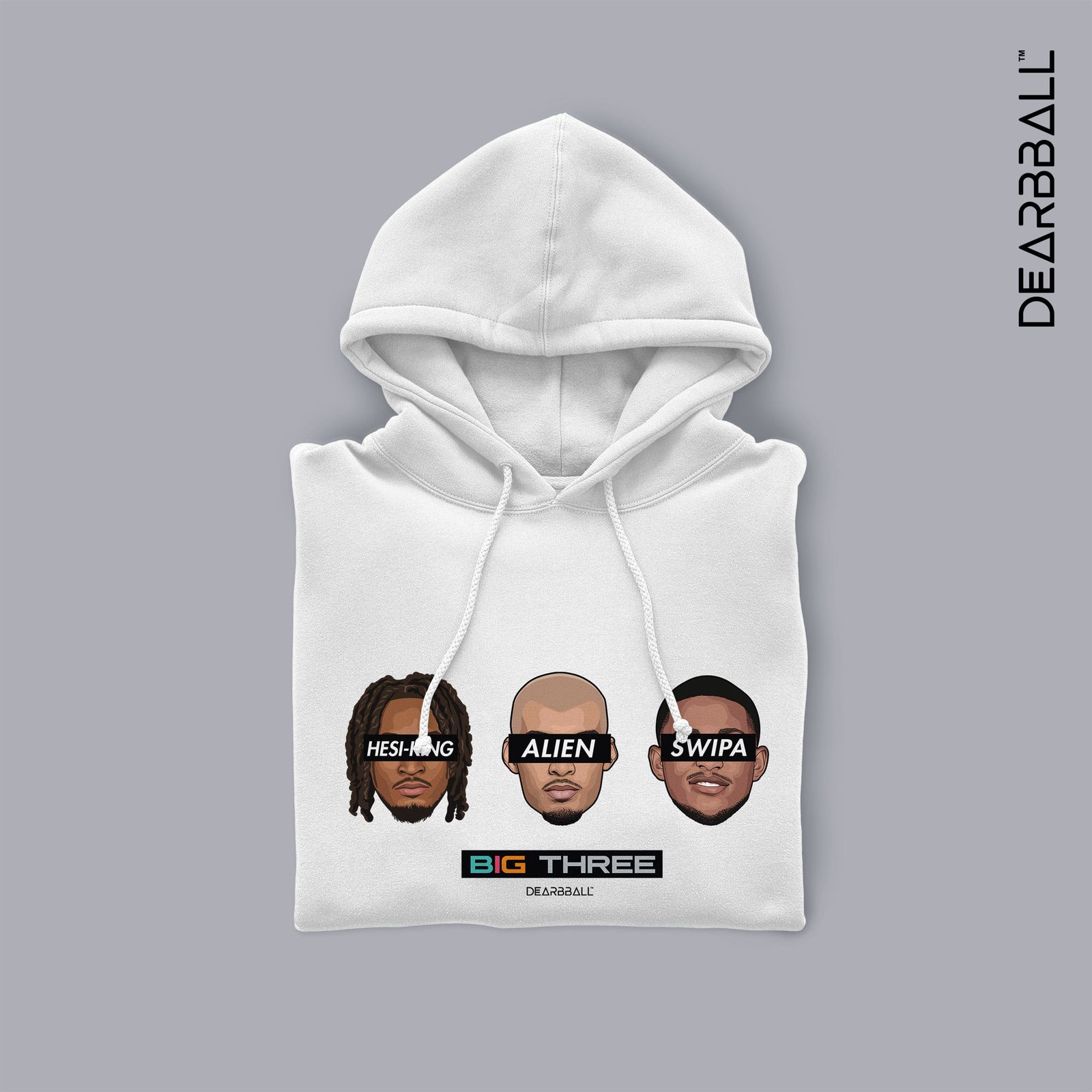Felpa con Cappuccio DearBBall - Edizione BIG THREE San Antonio