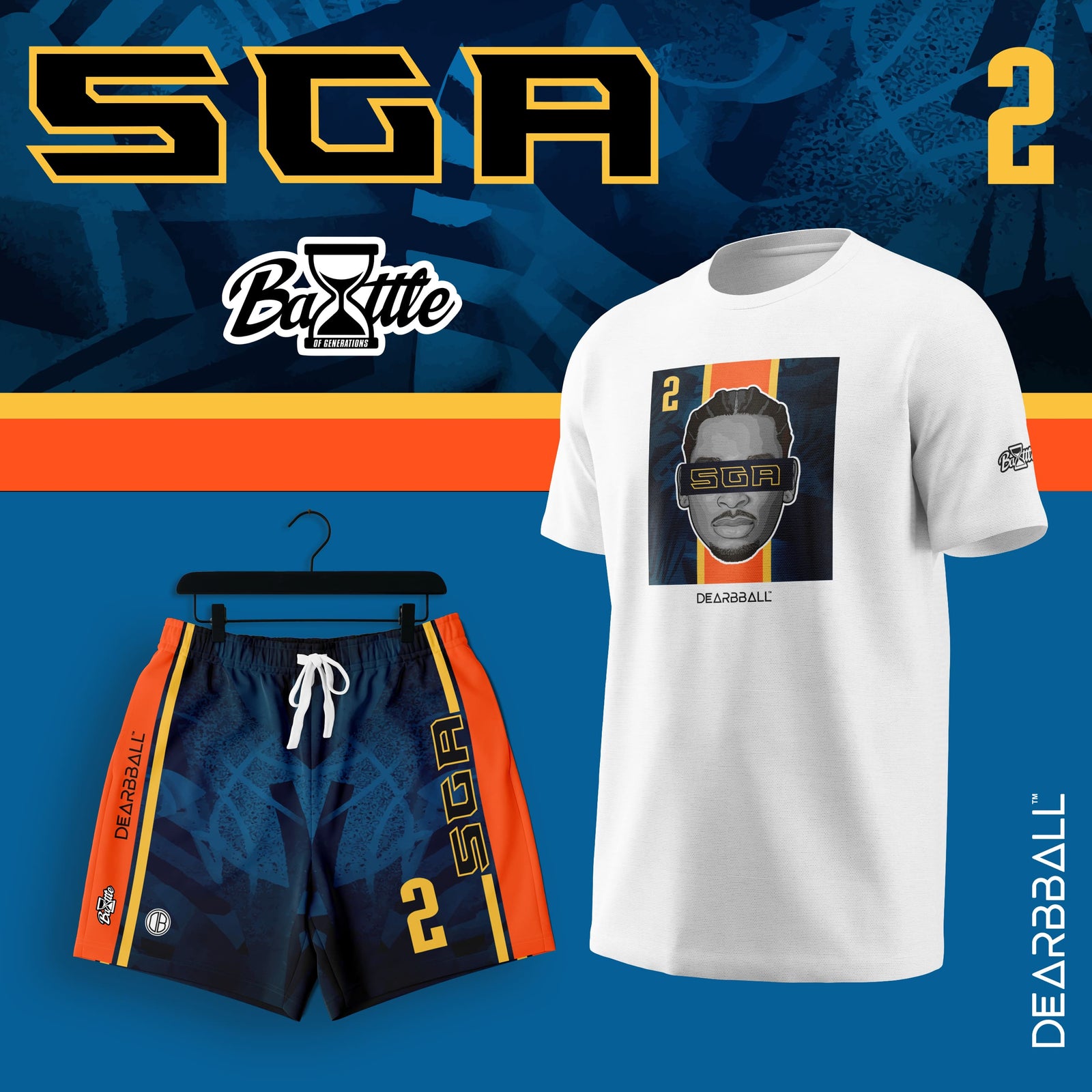 Conjunto DearBBall Camiseta y Pantalones Cortos - Edición SGA OKC BOG Premium