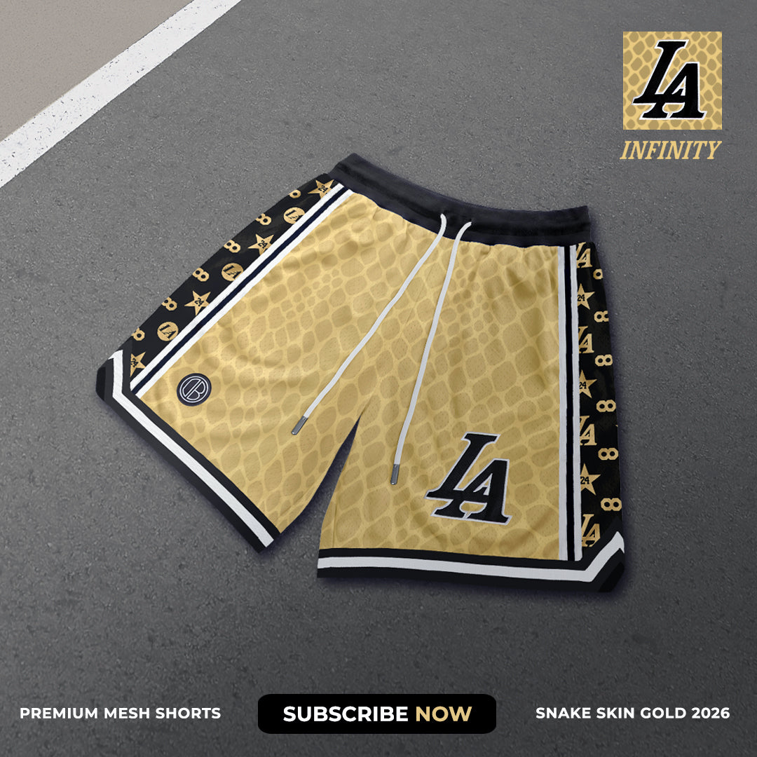 DBB SHORT MESH PREMIUM - L.A. INFINITY EDIÇÃO BRANCA NUMERADA LIMITADA