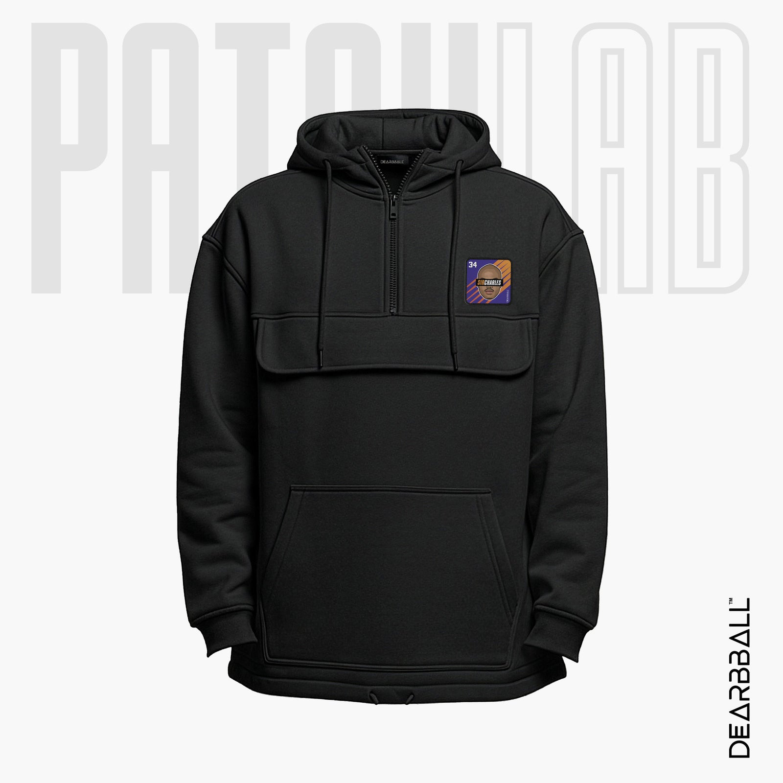 Hettegenser 3/4 Glidelås PatchLab