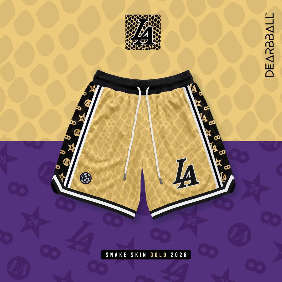 DBB SHORT MESH PREMIUM - L.A. INFINITY EDIÇÃO BRANCA NUMERADA LIMITADA