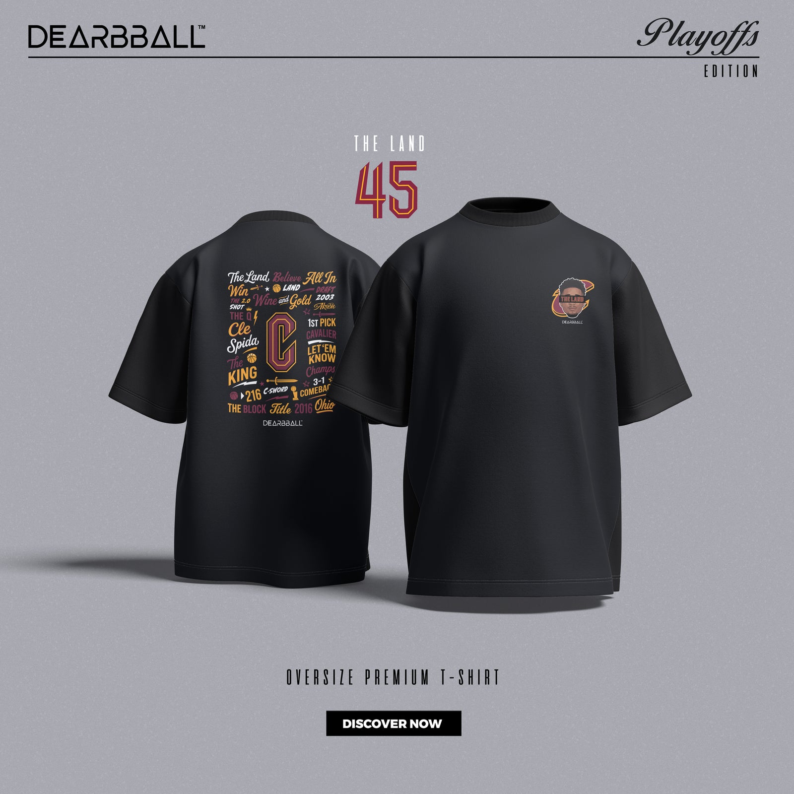 DearBBall T-Shirt Oversized Premium - SPIDA The Land Words Matter Edition