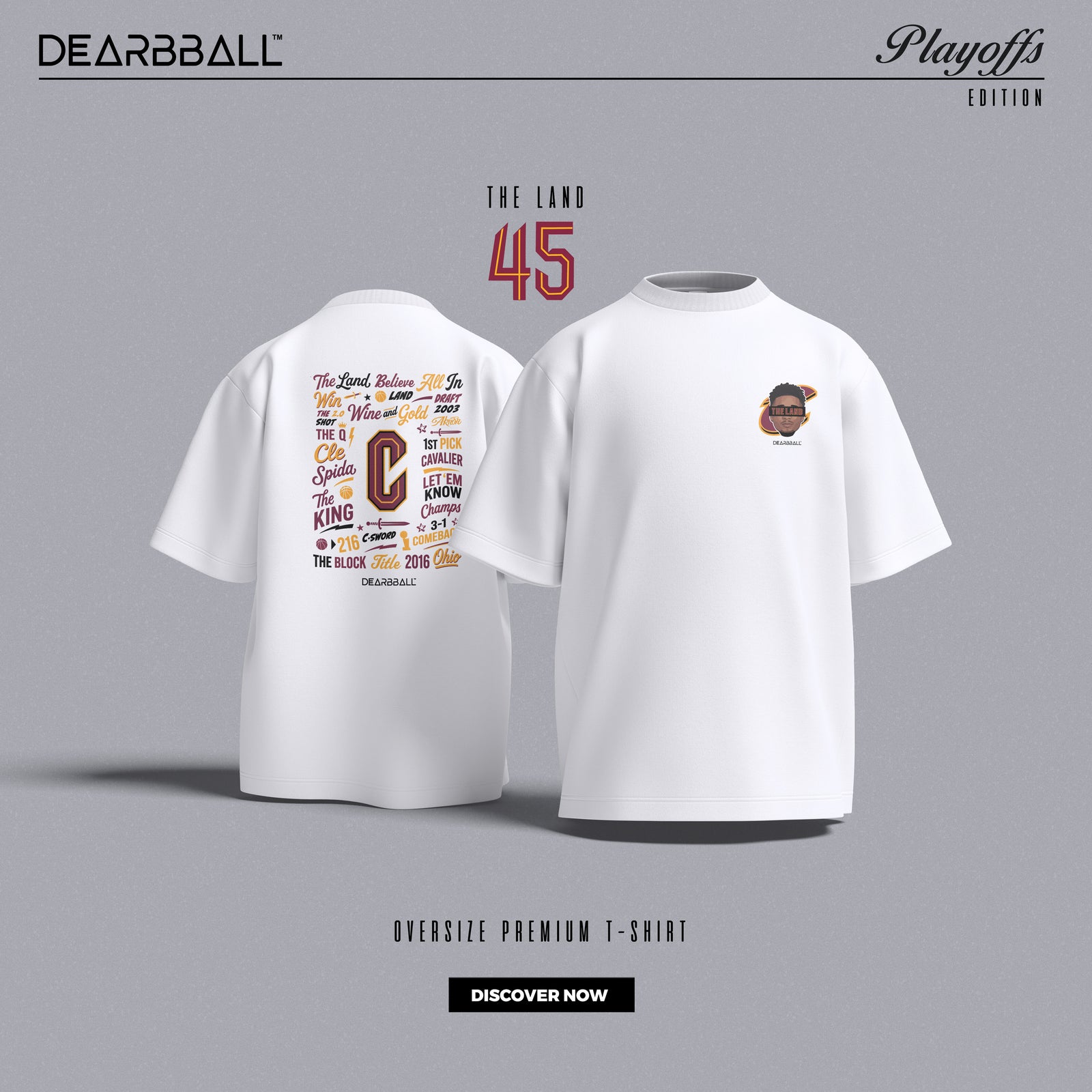 DearBBall T-Shirt Oversized Premium - SPIDA The Land Words Matter Edition