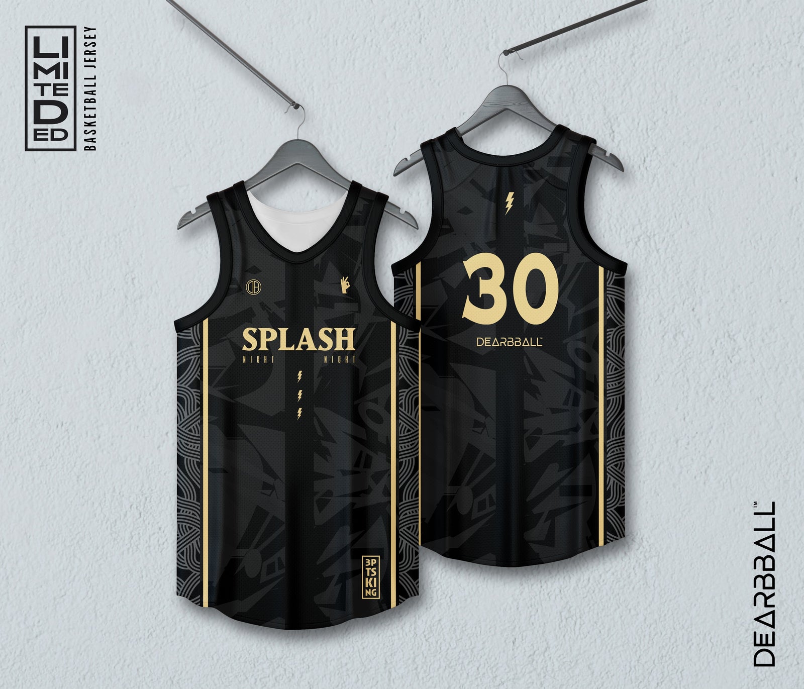 DearBBall Ensemble Maillot Shorts - SPLASH 30 Gullutgave