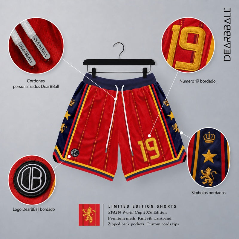 DBB SHORT MESH PREMIUM - EDICIÓN LIMITADA NUMERADA L.A. INFINITY BLANCO
