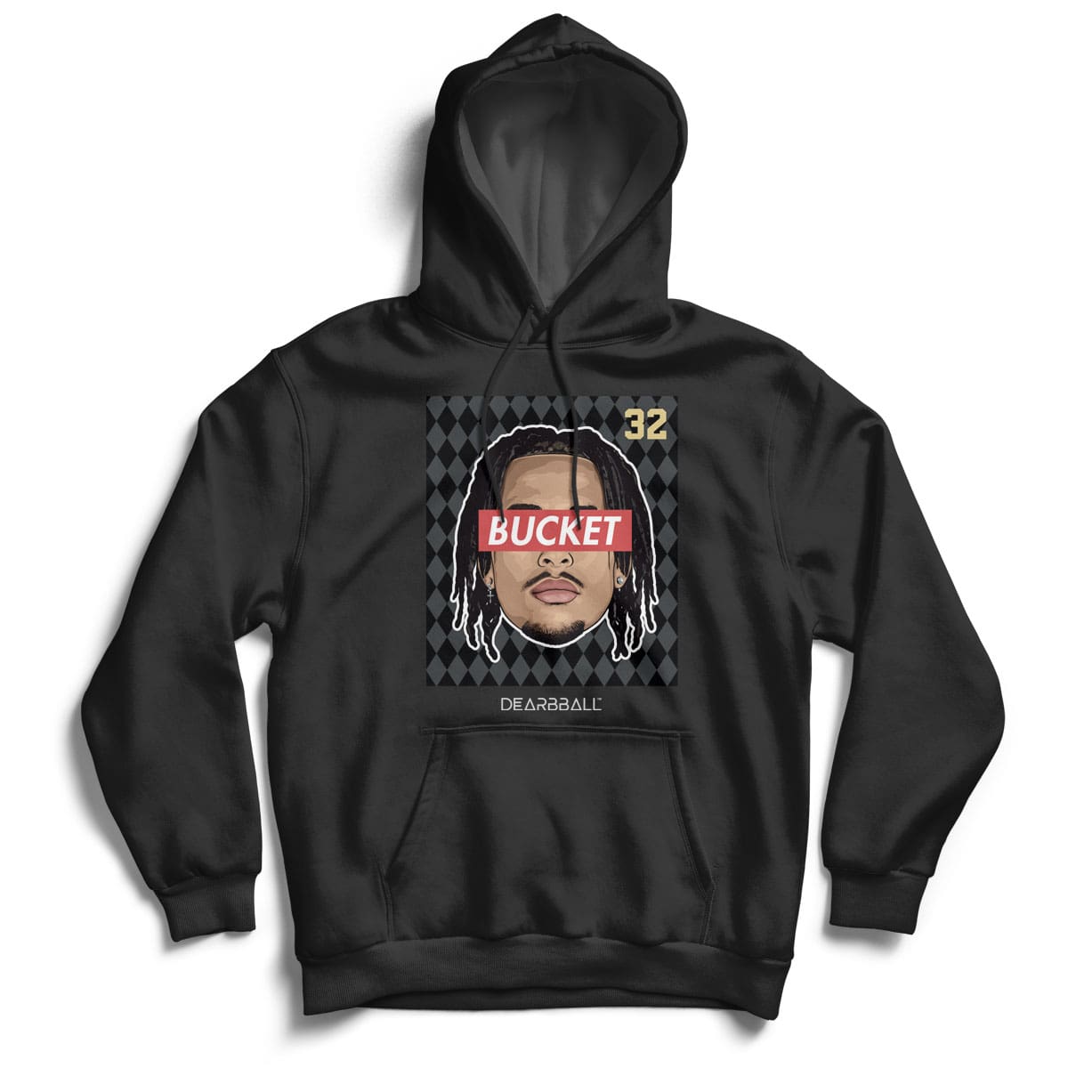 DearBBall Kapuzenpullover - BUCKET Principauté Schwarz Edition
